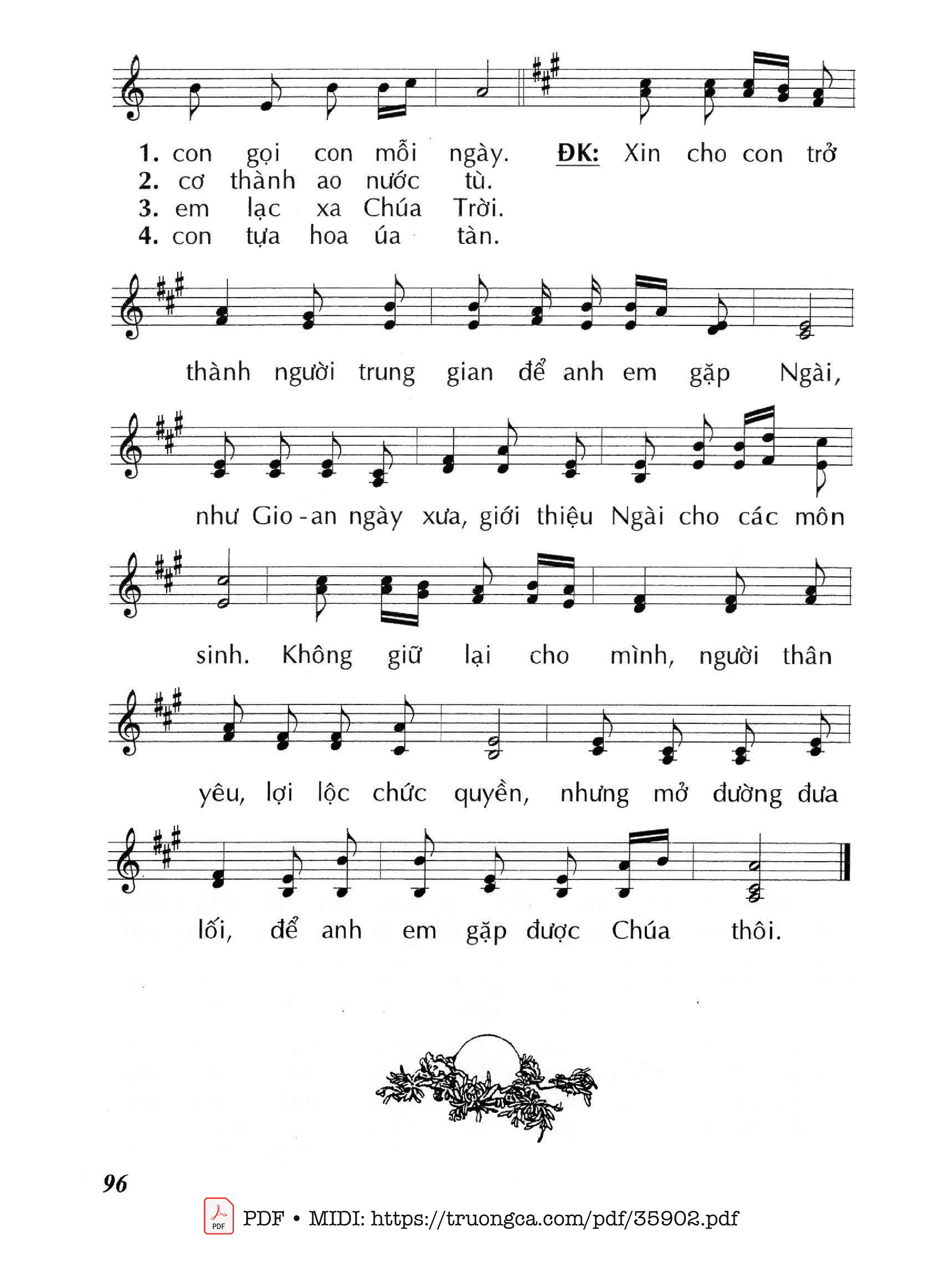 Page 2 of Sheet music PDF Trung Gian Lời Gọi (Cn2 Tnb) - Huy Hoàng