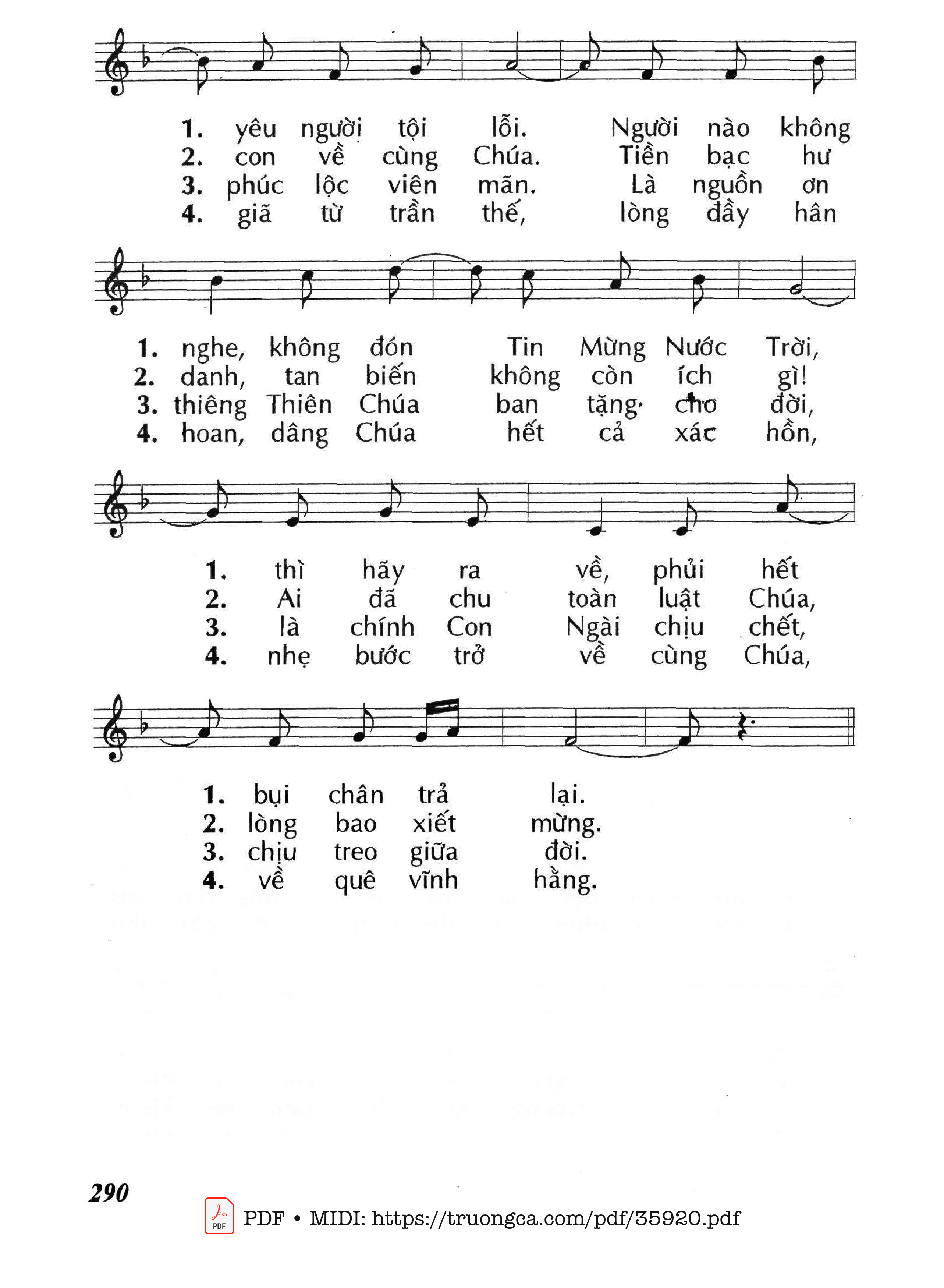Page 2 of Sheet music PDF Chúa Sai Con Vào Đời (Cn15 Tnb) - Huy Hoàng