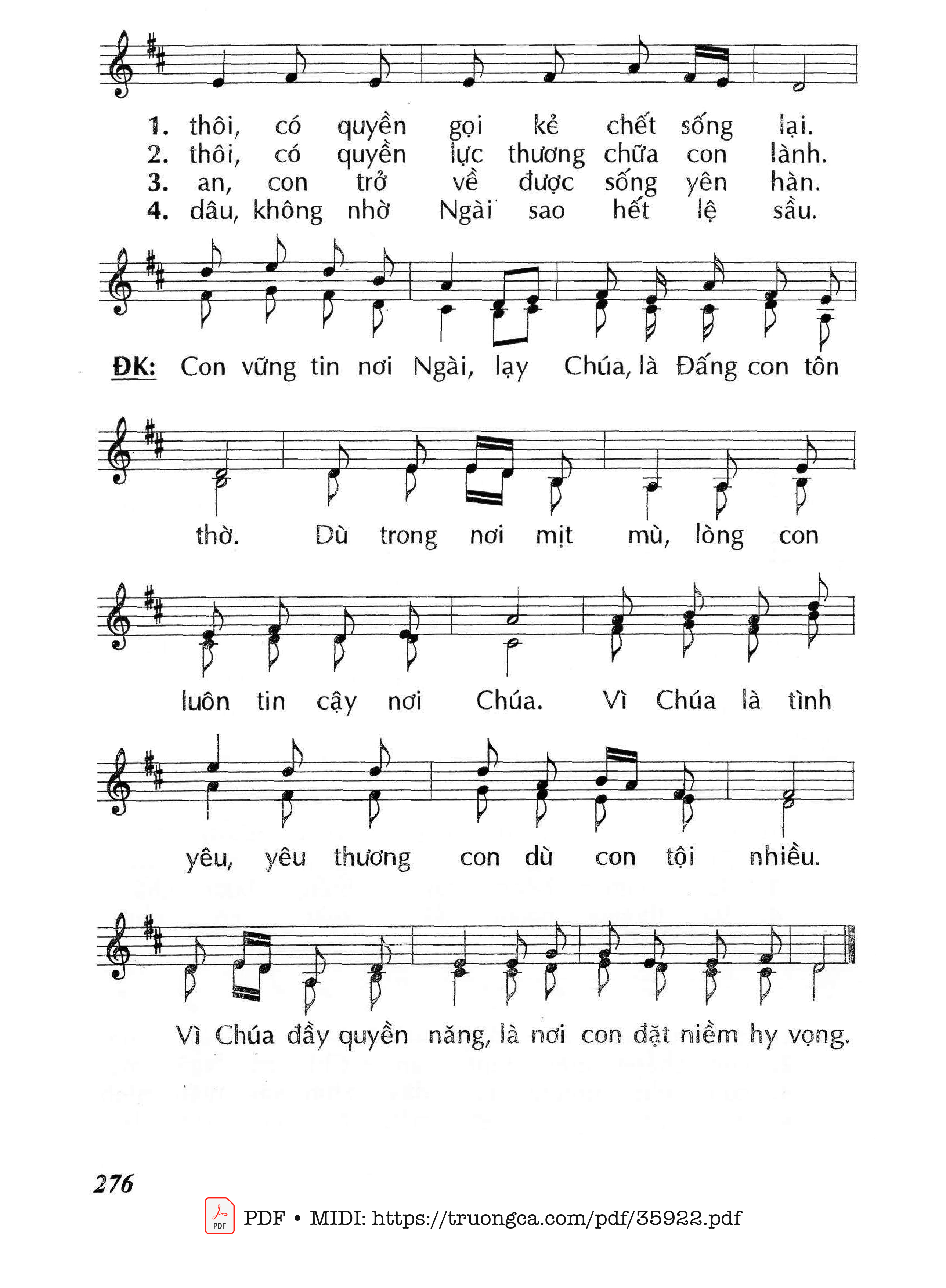 Page 2 of Sheet music PDF Chúa Quyền Năng (Cn13 Tnb) - Huy Hoàng