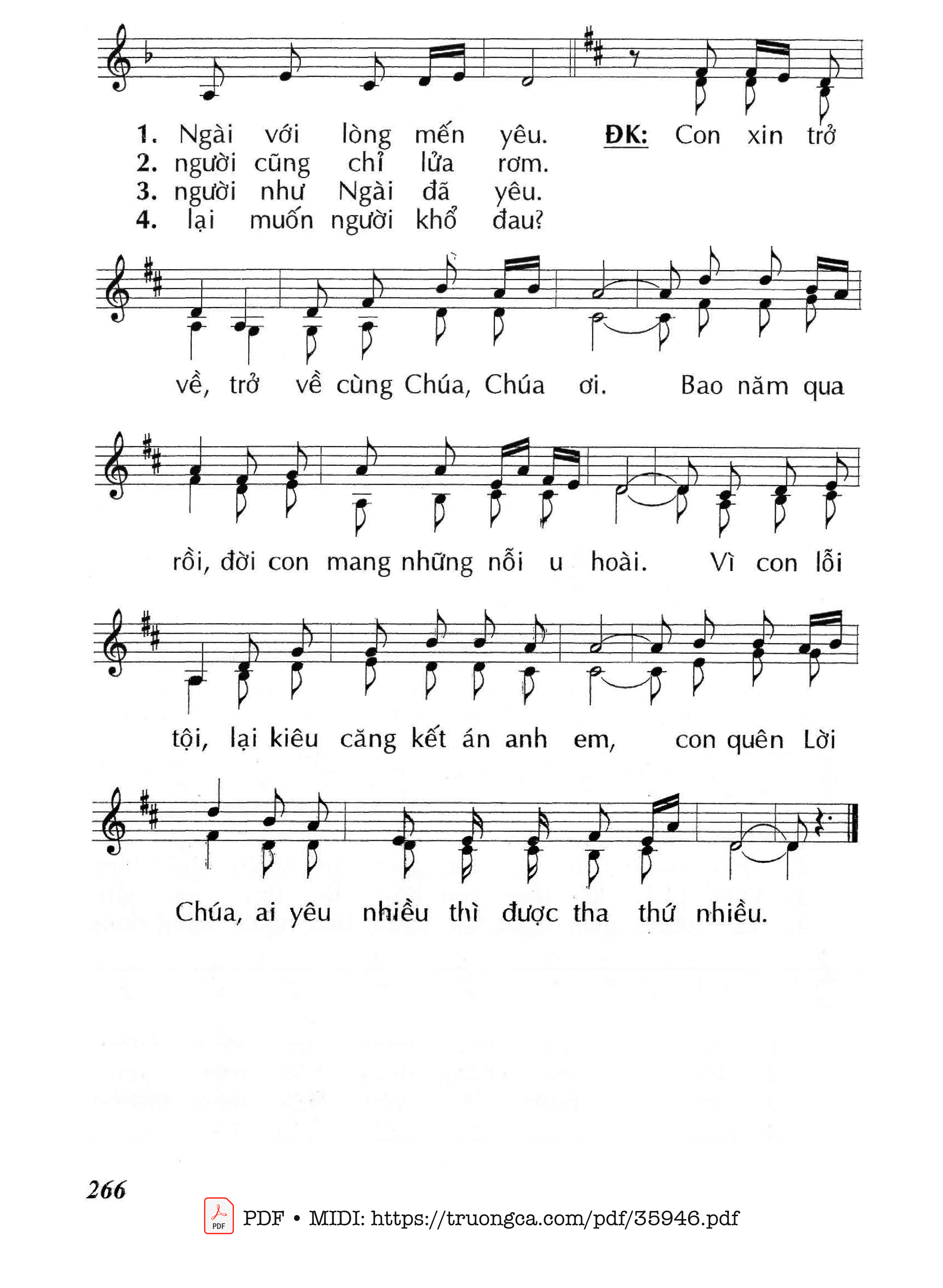 Page 2 of Sheet music PDF Người Lỗi Lầm Trở Về (Cn11 Tnc) - Huy Hoàng