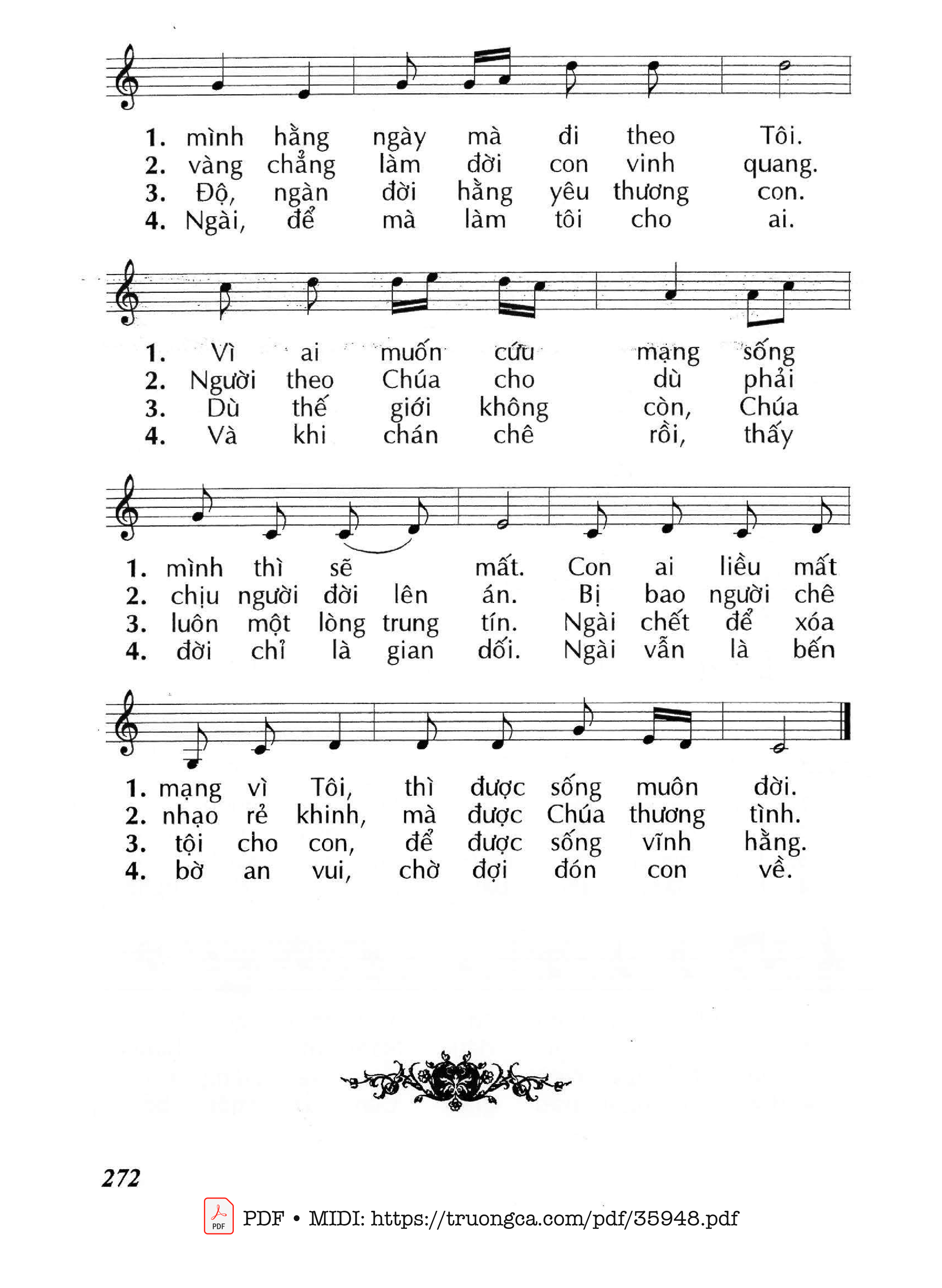 Page 2 of Sheet music PDF Con Người Phải Chịu Đau Khổ (Cn12 Tnc) - Huy Hoàng