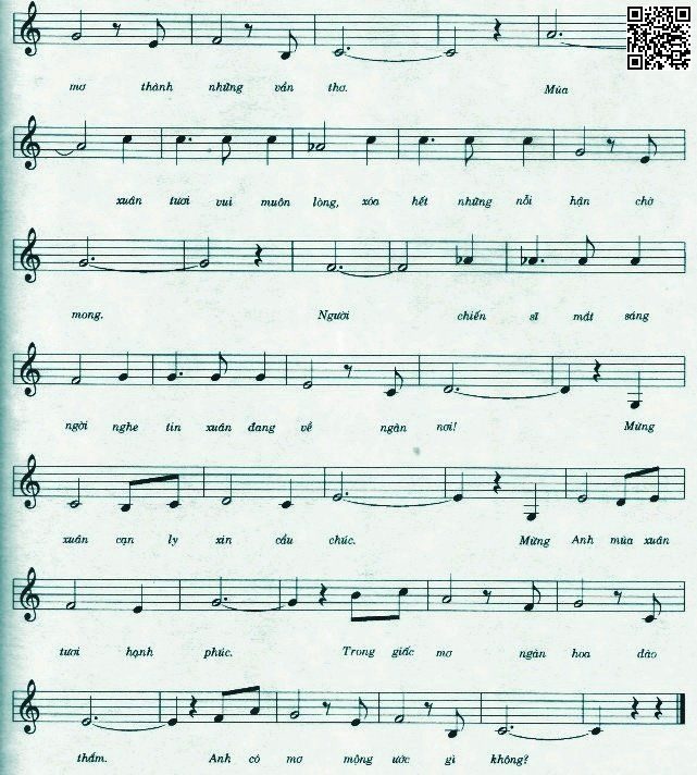 Page 2 of Sheet music PDF Mộng đêm xuân - Tuấn Khanh