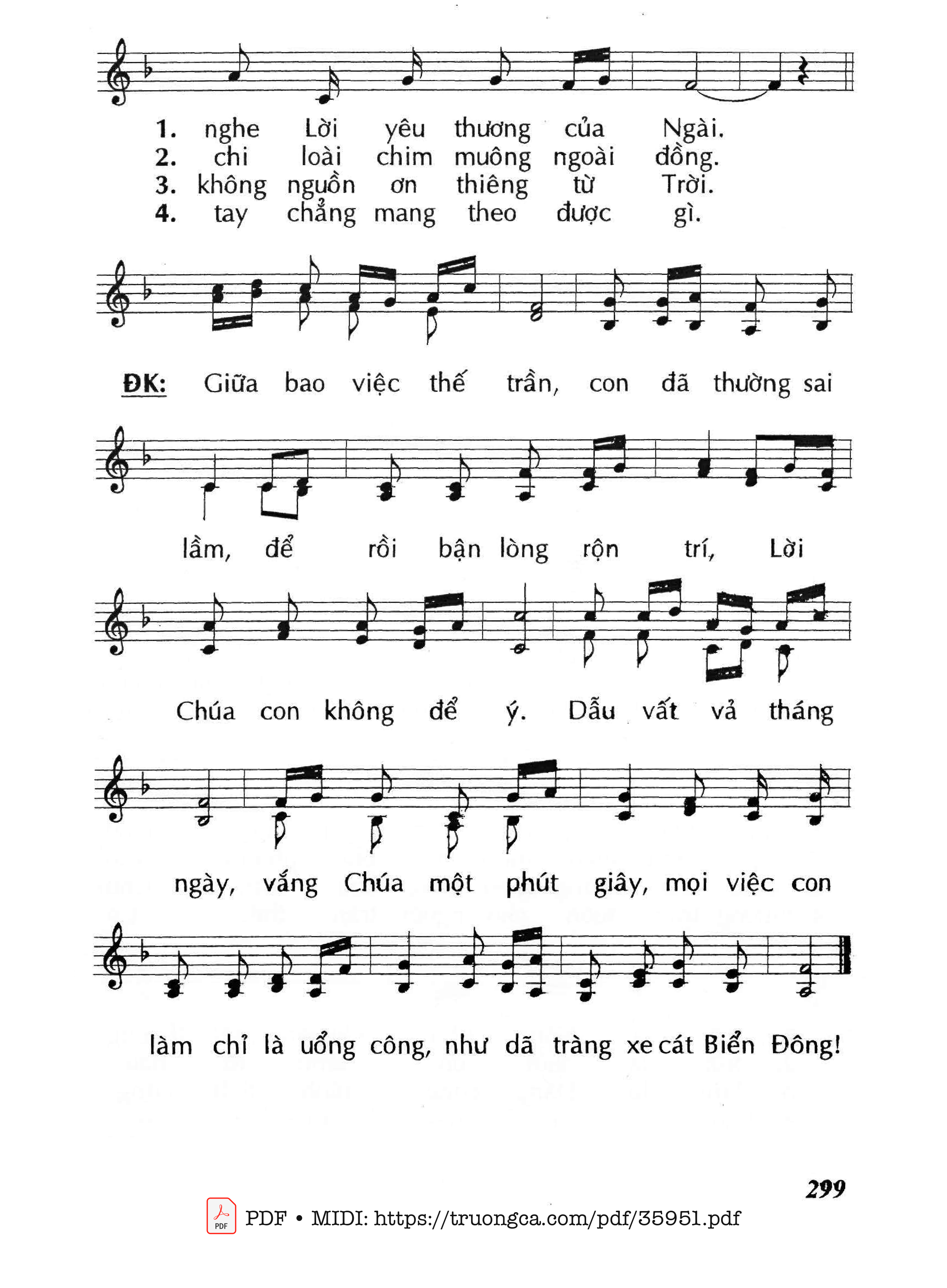 Page 2 of Sheet music PDF Một Điều Cần (Cn16 Tnc) - Huy Hoàng