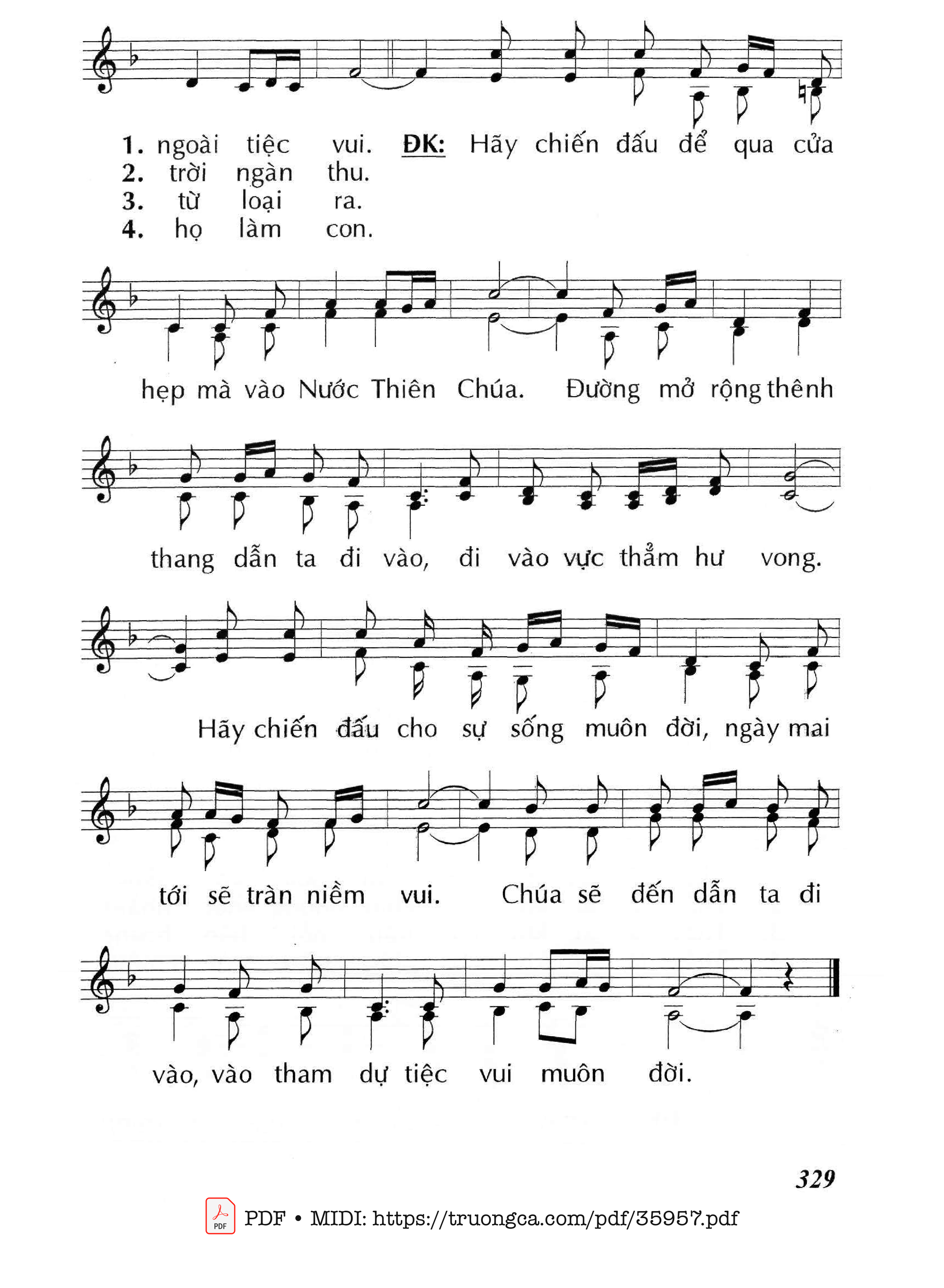 Page 2 of Sheet music PDF Hãy Chiến Đấu (Cn21 Tnc) - Huy Hoàng