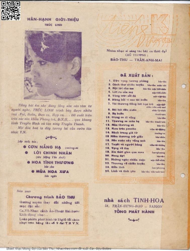 Page 4 of Sheet music PDF Mong đợi - Bảo Thu