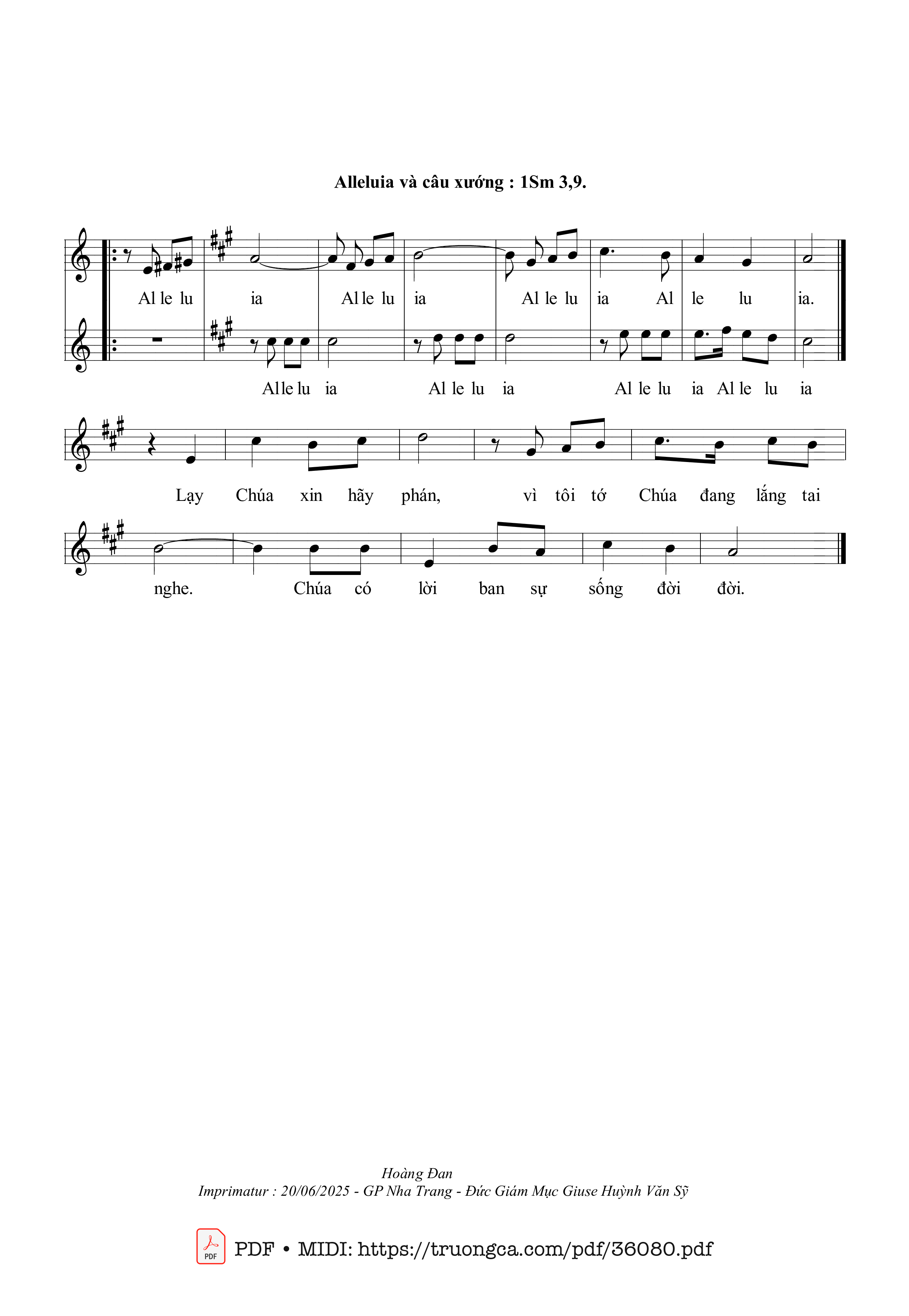 Page 2 of Sheet music PDF Chúa Nhật 32 Thường Niên A (Tv 62) - Hoàng Đan