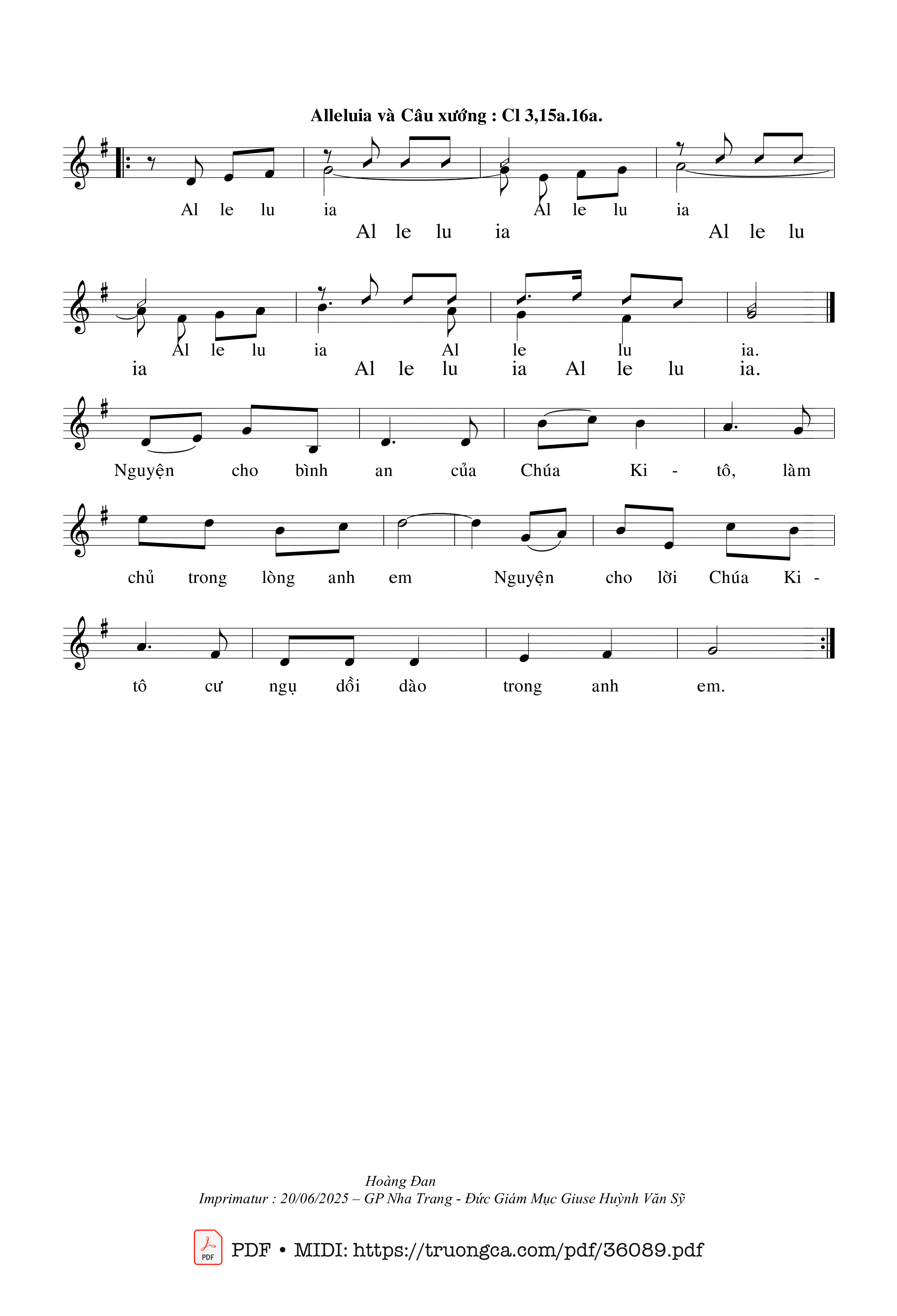 Page 2 of Sheet music PDF Lễ Thánh Gia (Tv 127) - Hoàng Đan