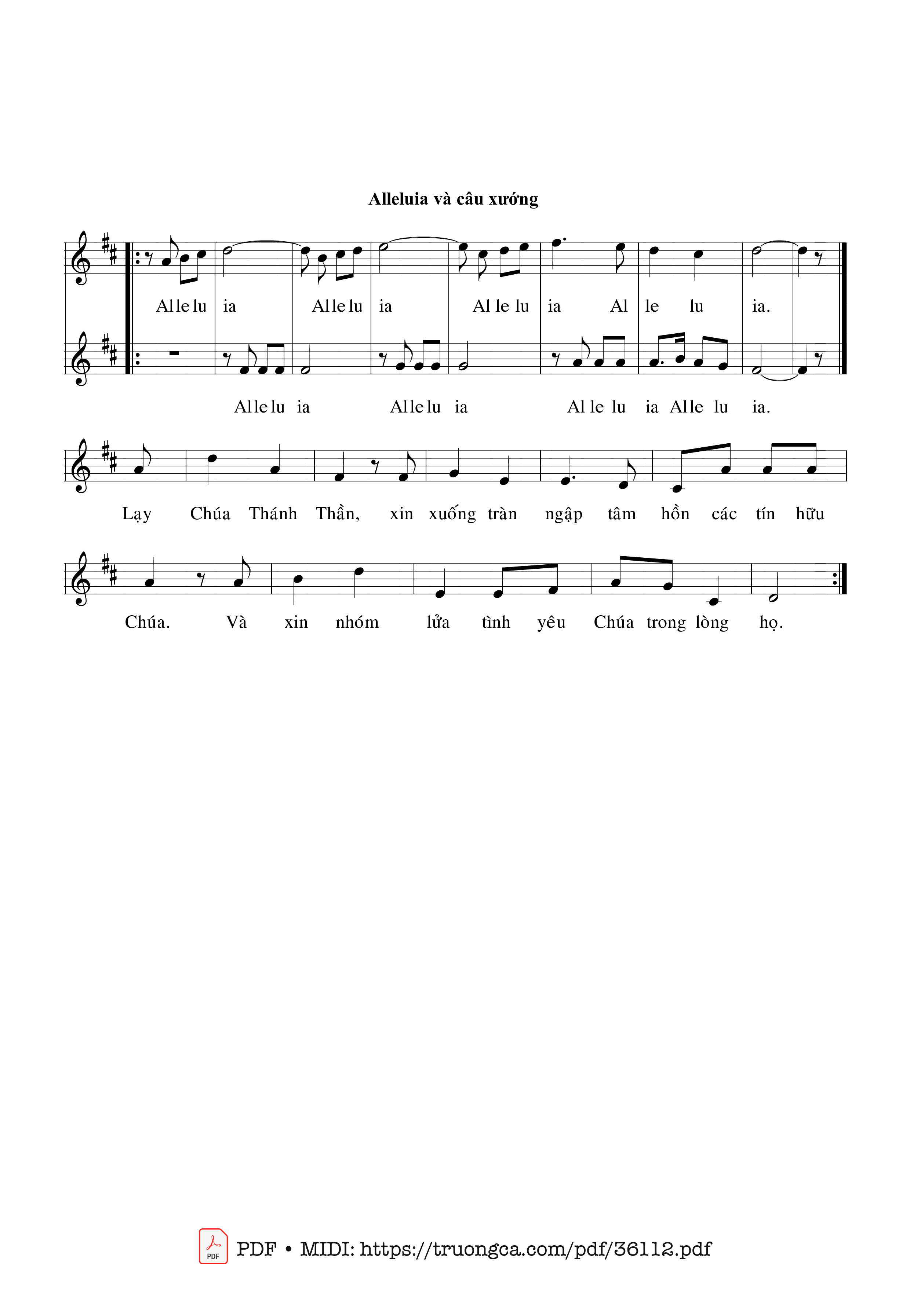 Page 2 of Sheet music PDF Thánh Vịnh 103 (Đáp Ca Lễ Chúa Thánh Thần Hiện Xuống) - Hoàng Đan