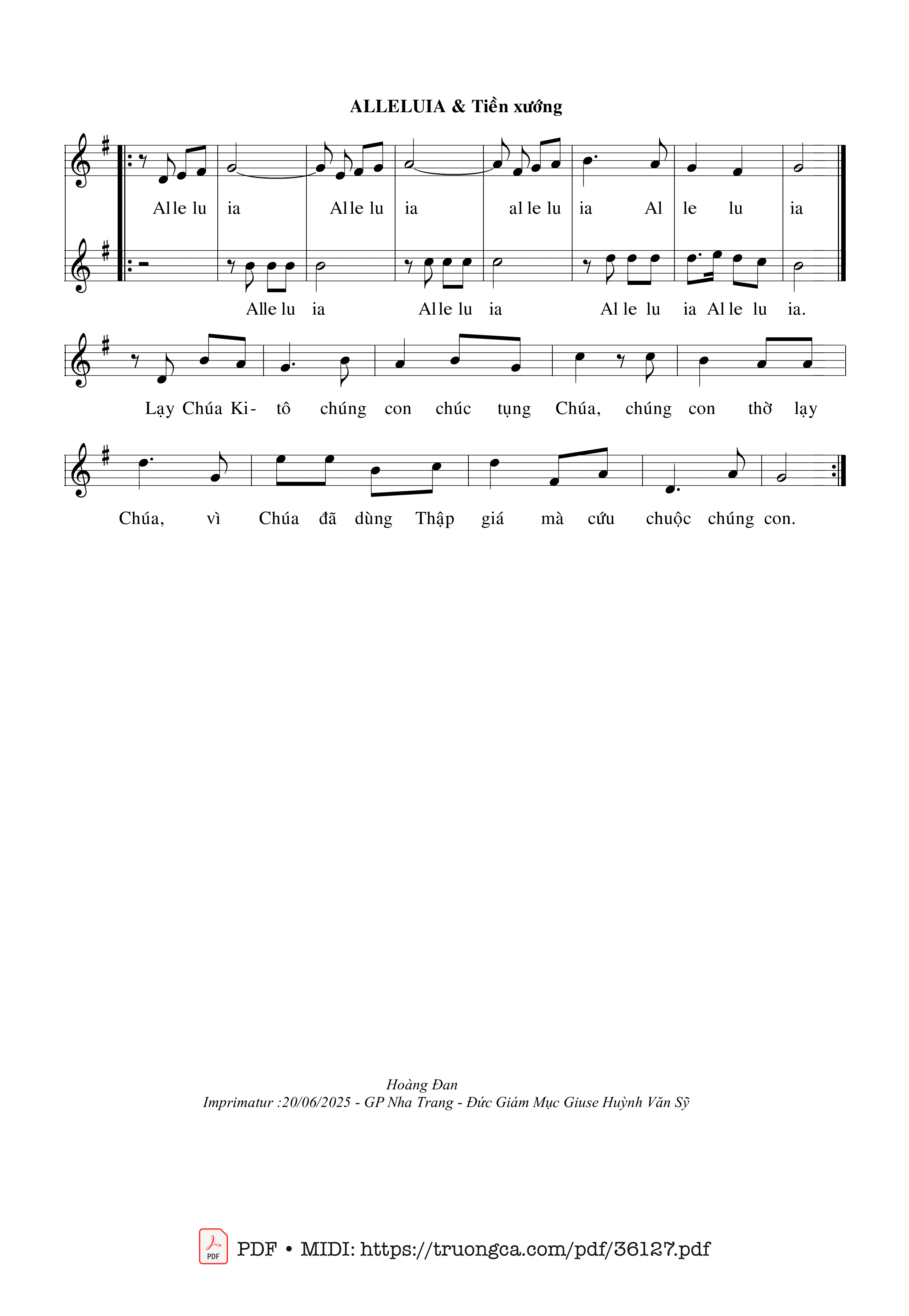 Page 2 of Sheet music PDF Thánh Vịnh 77 (Lễ Suy Tôn Thánh Giá, Ngày 14/09) - Hoàng Đan