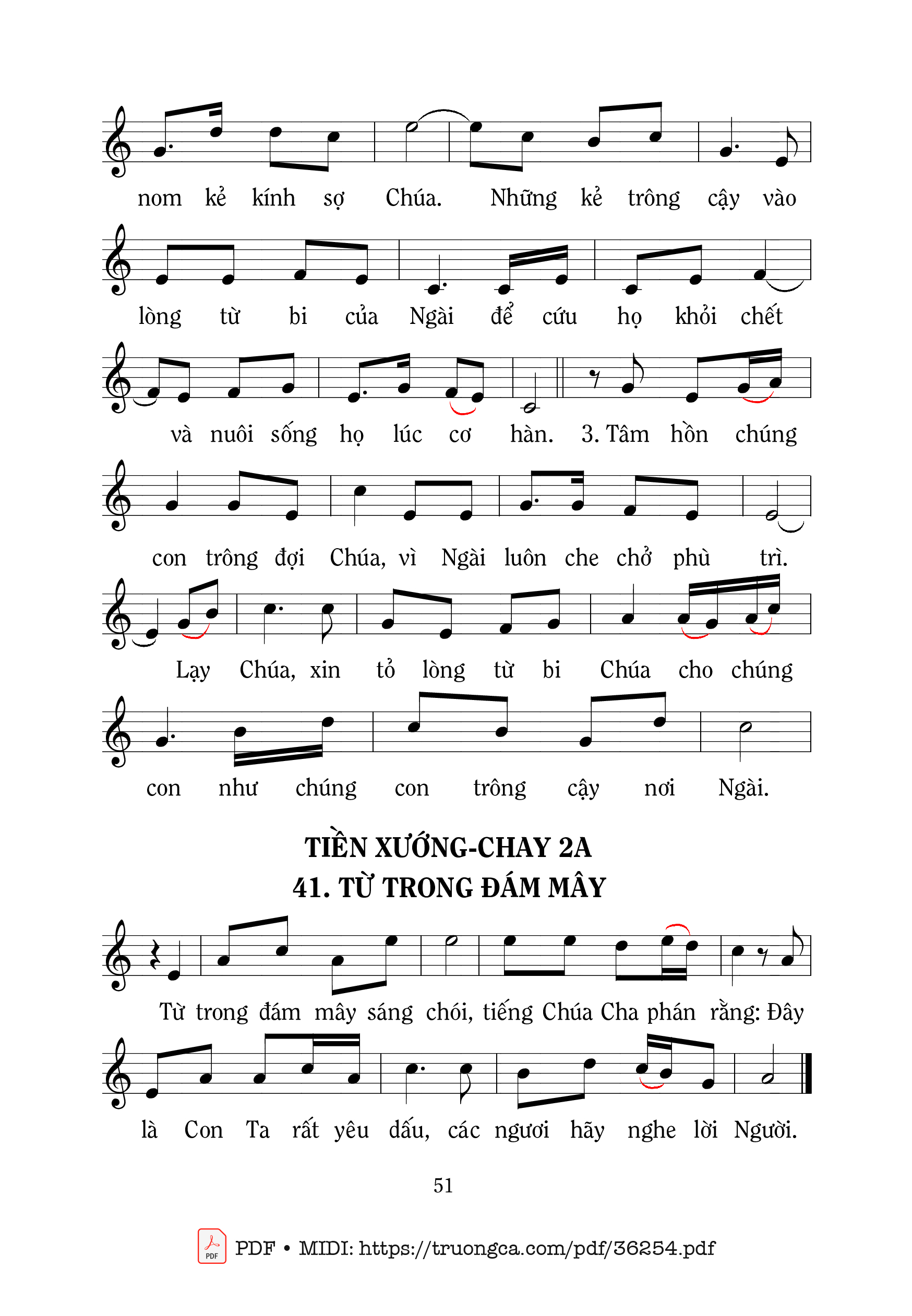Page 2 of Sheet music PDF Thánh Vịnh 32, Xin Tỏ Lòng Từ Bi - Mi Trầm