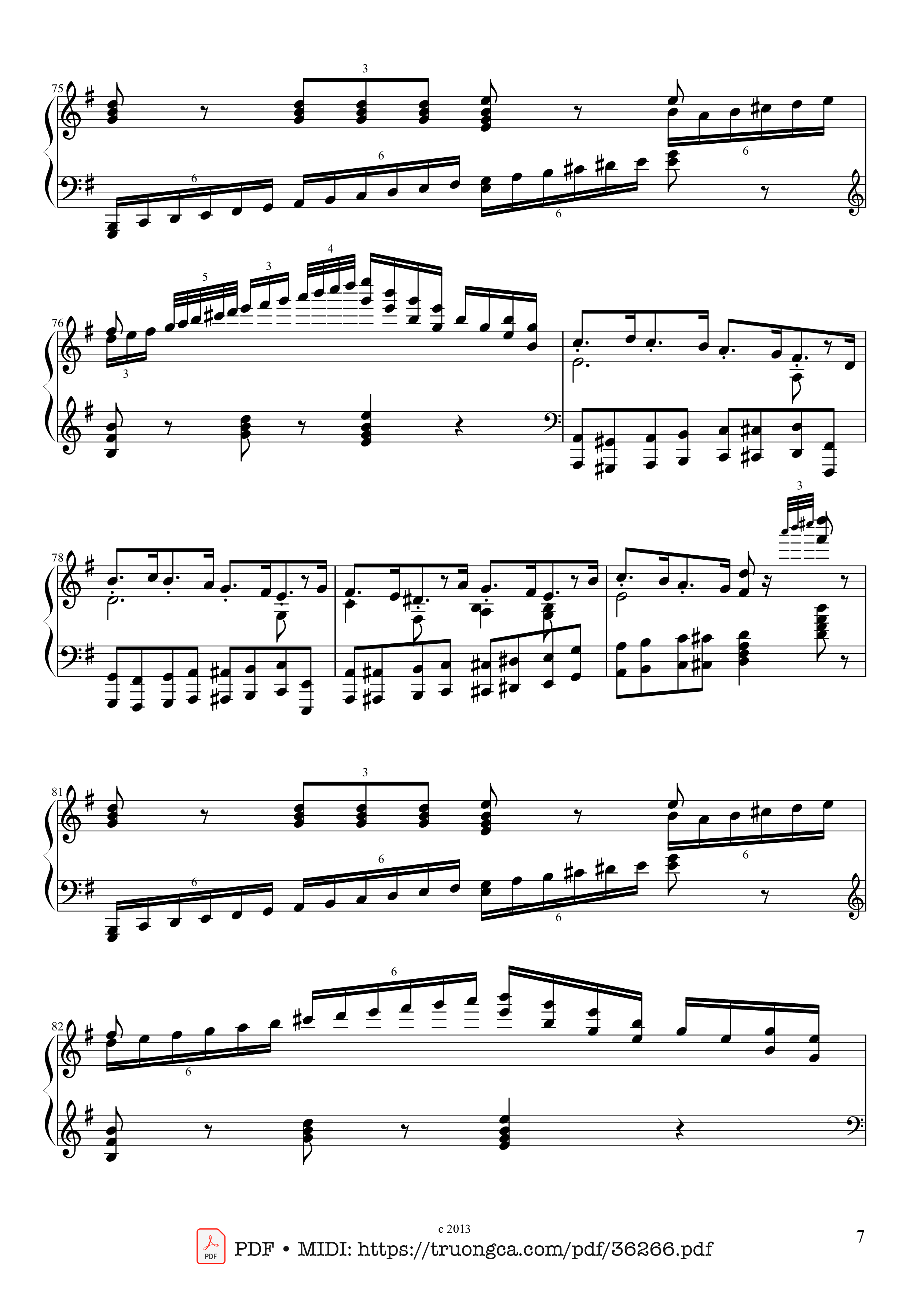Page 7 of Sheet music PDF Piano The Nutcracker March for Piano - Pyotr Ilyich Tchaikovsky