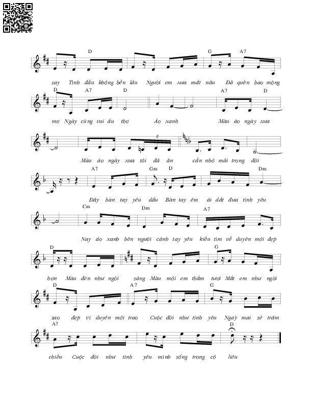 Page 2 of Sheet music PDF Một dạ hội buồn - Lê Uyên Phương