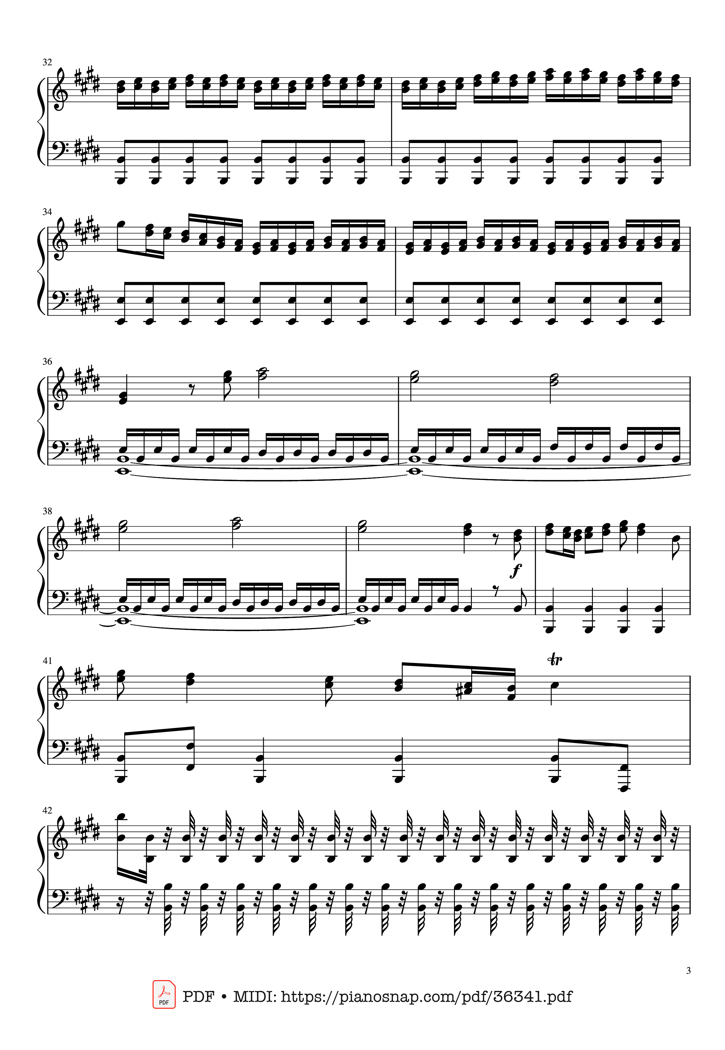 Page 3 of Sheet music PDF Piano Vivaldi