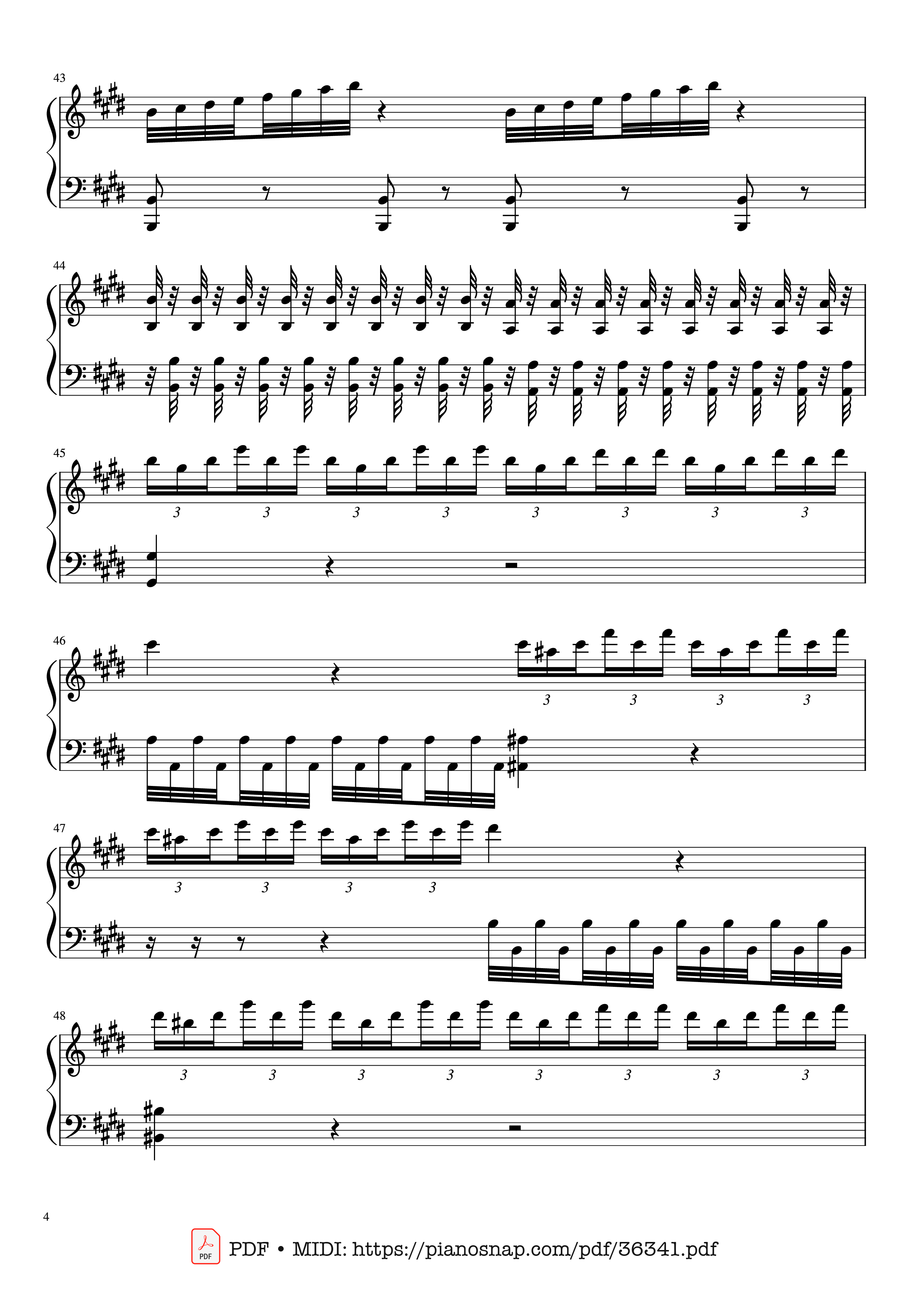 Page 4 of Sheet music PDF Piano Vivaldi