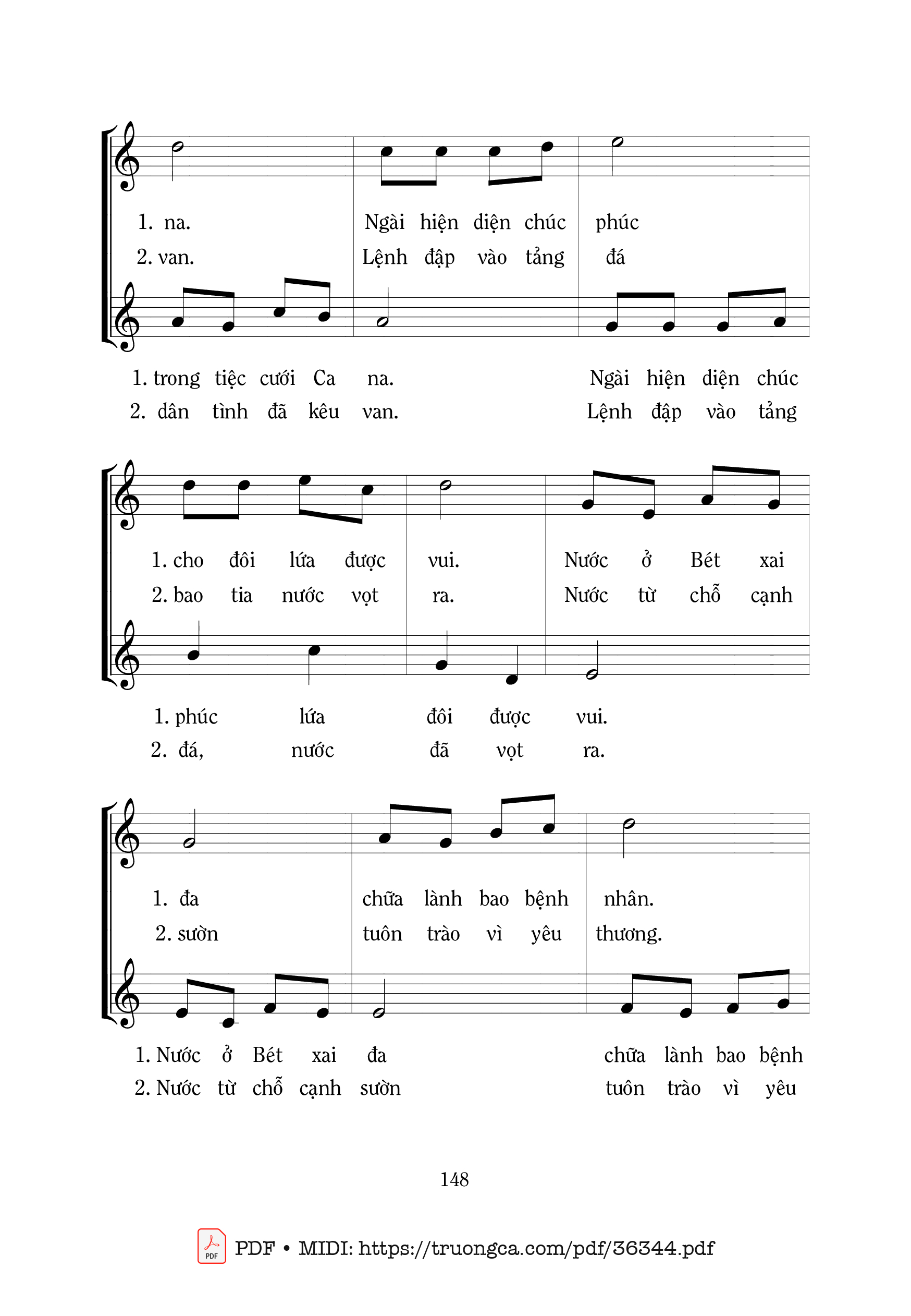 Page 2 of Sheet music PDF Ngài Là Mạch Suối Mát - Mi Trầm