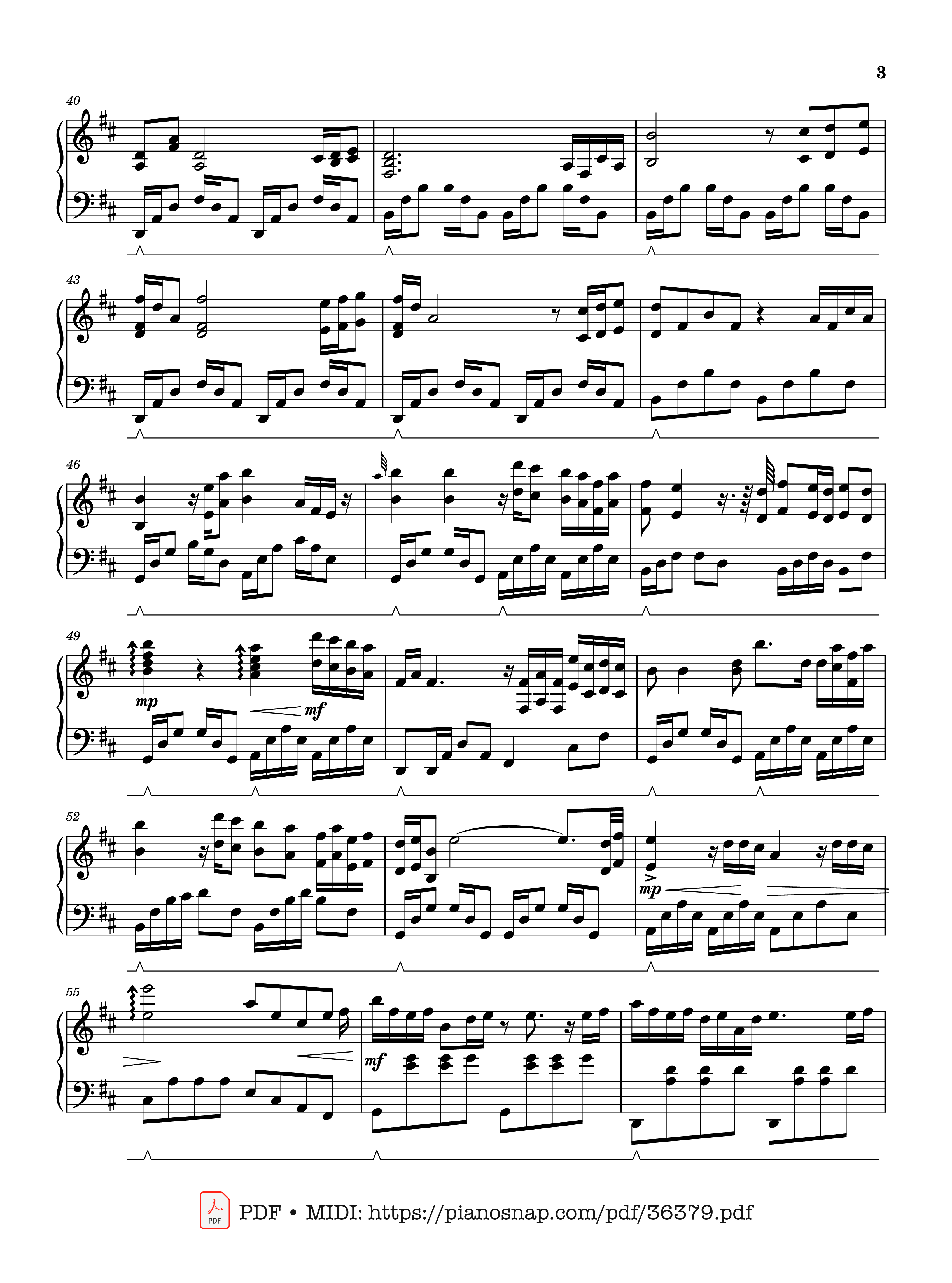 Page 3 of Sheet music PDF Piano With An Orchid - Yanni