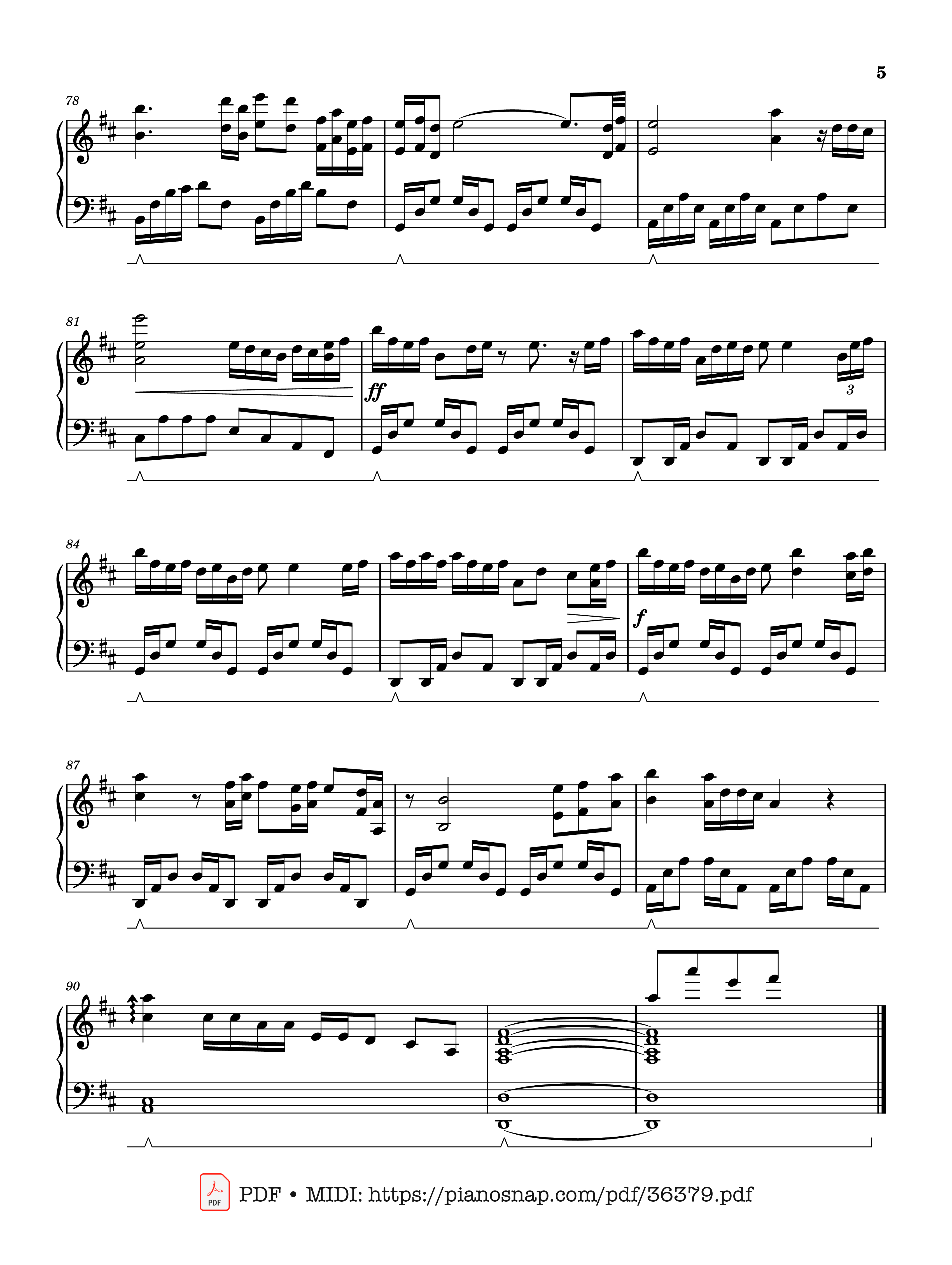 Page 5 of Sheet music PDF Piano With An Orchid - Yanni
