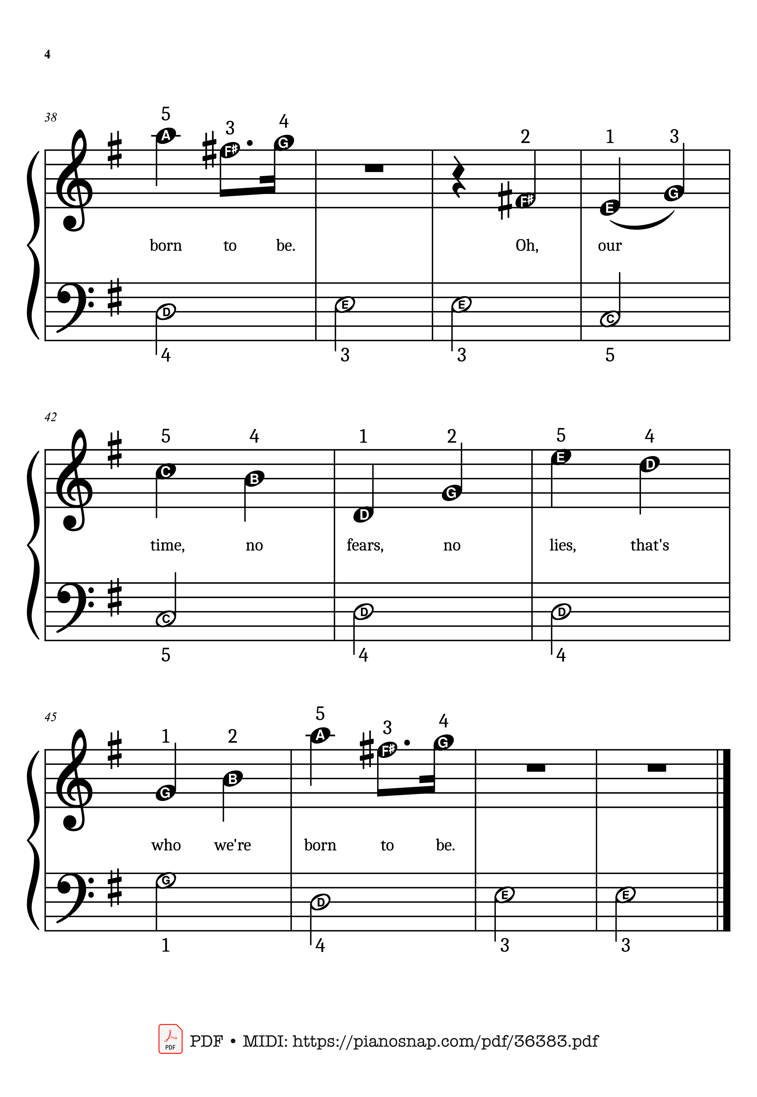 Page 4 of Sheet music PDF Piano Golden (KPop Demon Hunters) Simplified Piano - KPop Demon Hunters