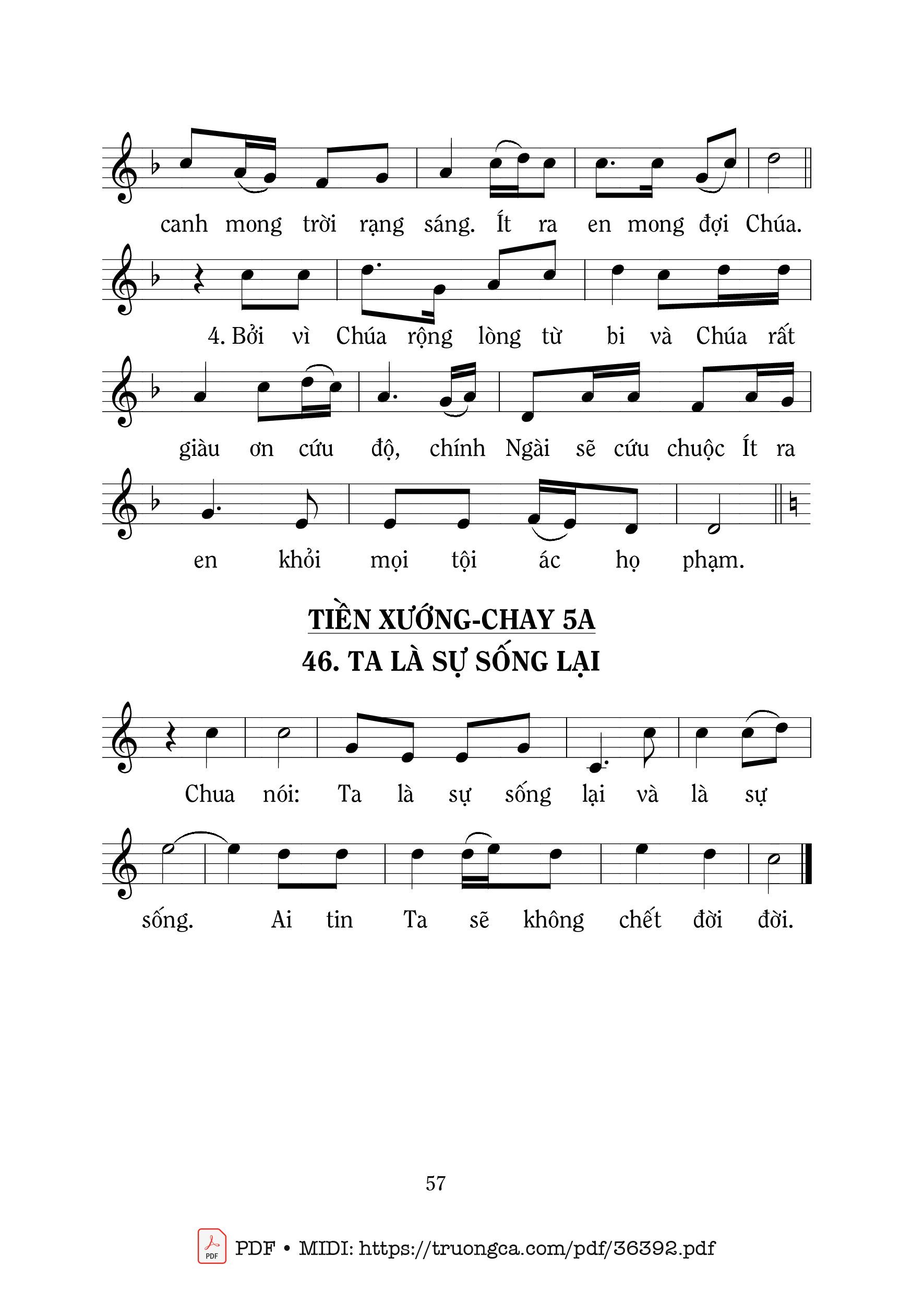 Page 2 of Sheet music PDF Chúa Rộng Lượng Từ Bi - Mi Trầm