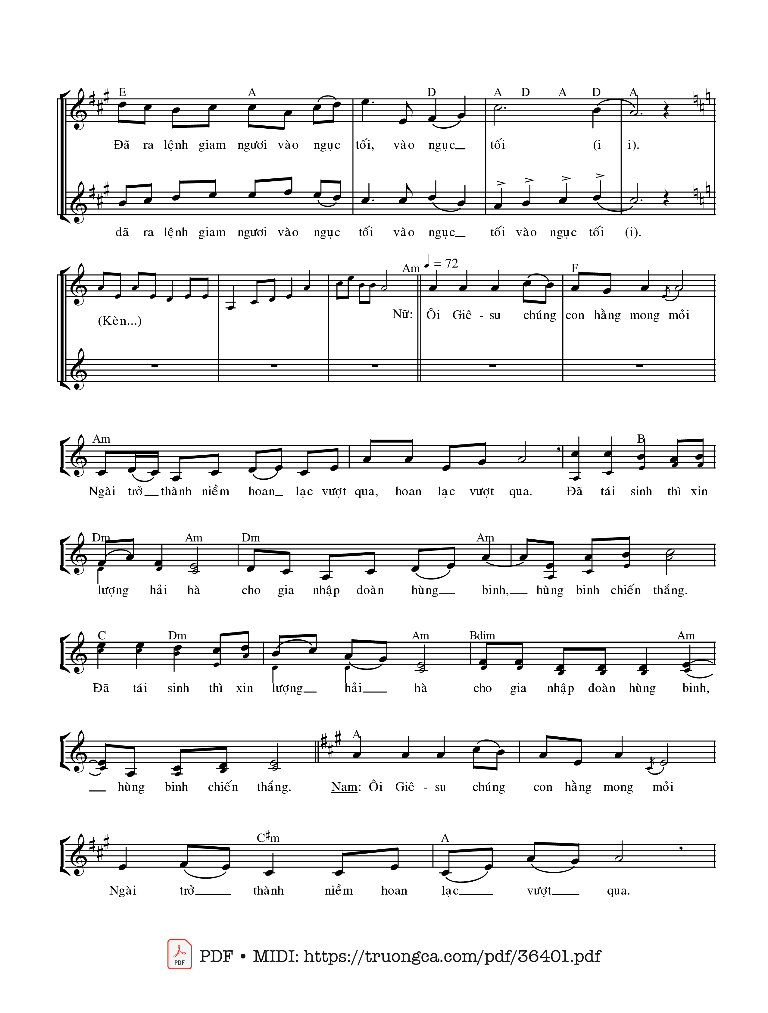 Page 5 of Sheet music PDF Dân Thánh Hỡi, Trường Ca Phục Sinh (4 bè) - Hùng Lân
