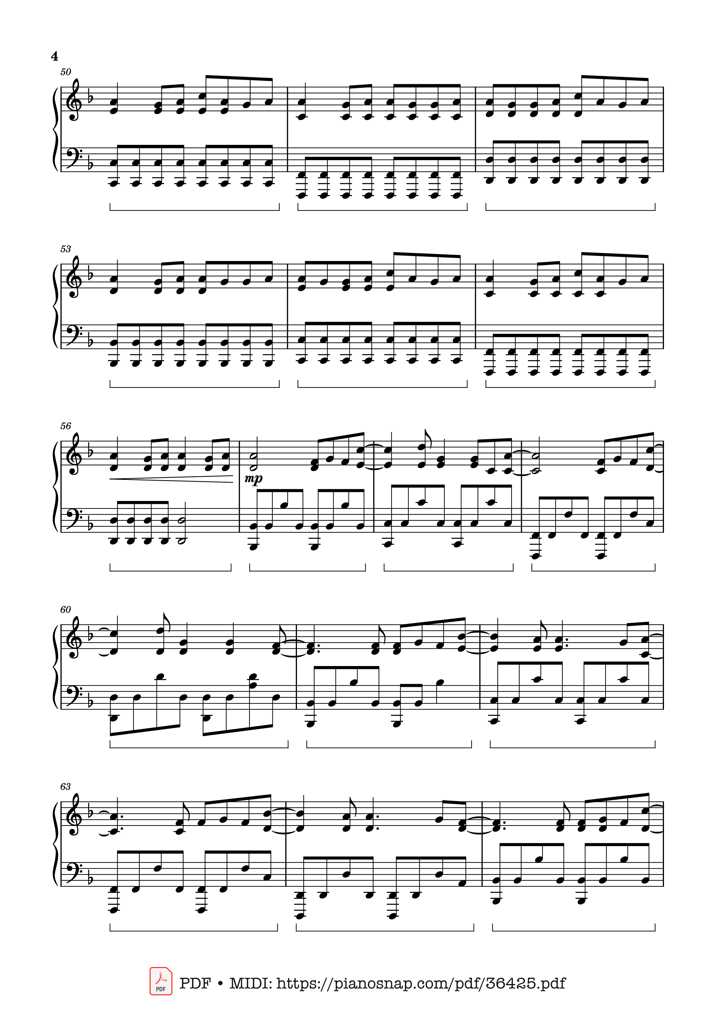 Page 4 of Sheet music PDF Piano Babydoll (Full Piano Cover) - BoyWithUke