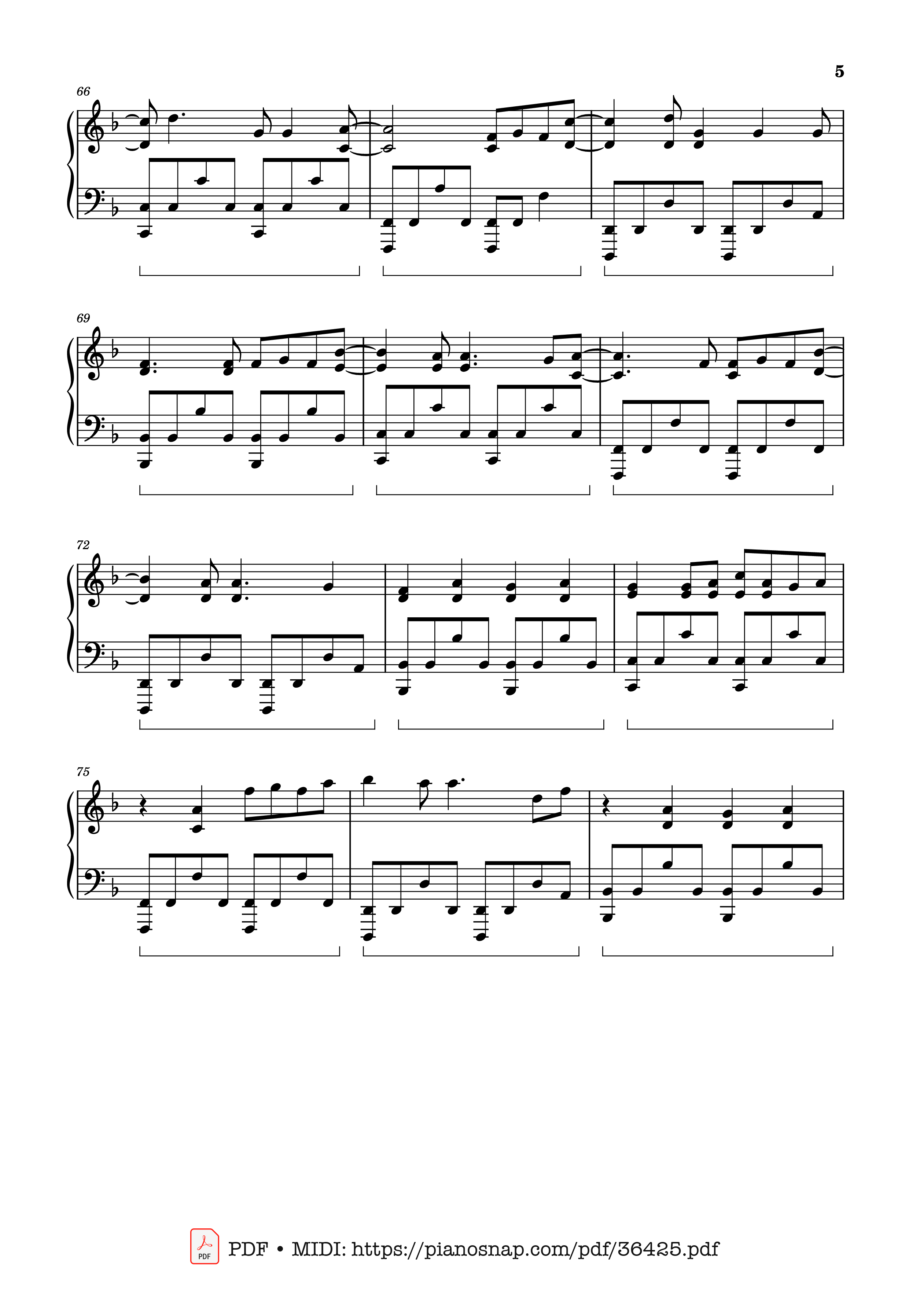 Page 5 of Sheet music PDF Piano Babydoll (Full Piano Cover) - BoyWithUke