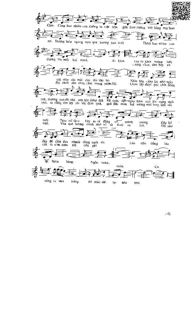 Page 6 of Sheet music PDF Một khúc tâm tình của người Hà Tĩnh - Nguyễn Văn Tý