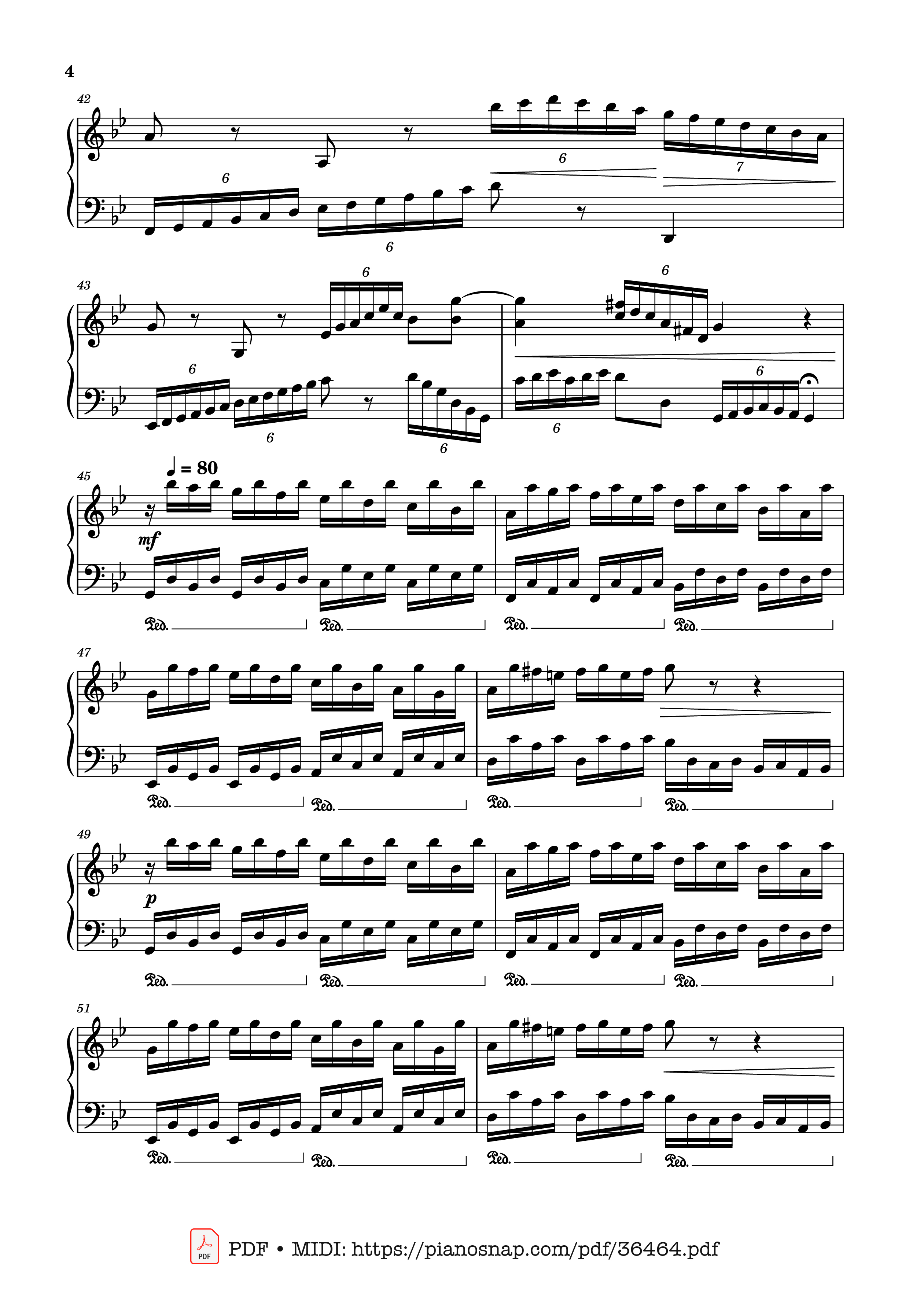Page 4 of Sheet music PDF Piano Johan Halvorsen Passacaglia, Op. 20 No. 2 (Piano Solo) - Johan Halvorsen