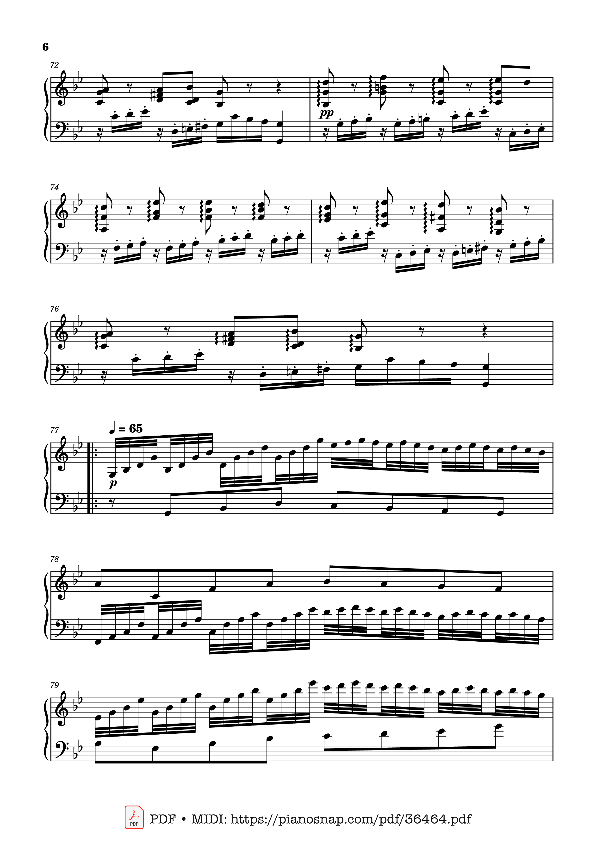 Page 6 of Sheet music PDF Piano Johan Halvorsen Passacaglia, Op. 20 No. 2 (Piano Solo) - Johan Halvorsen