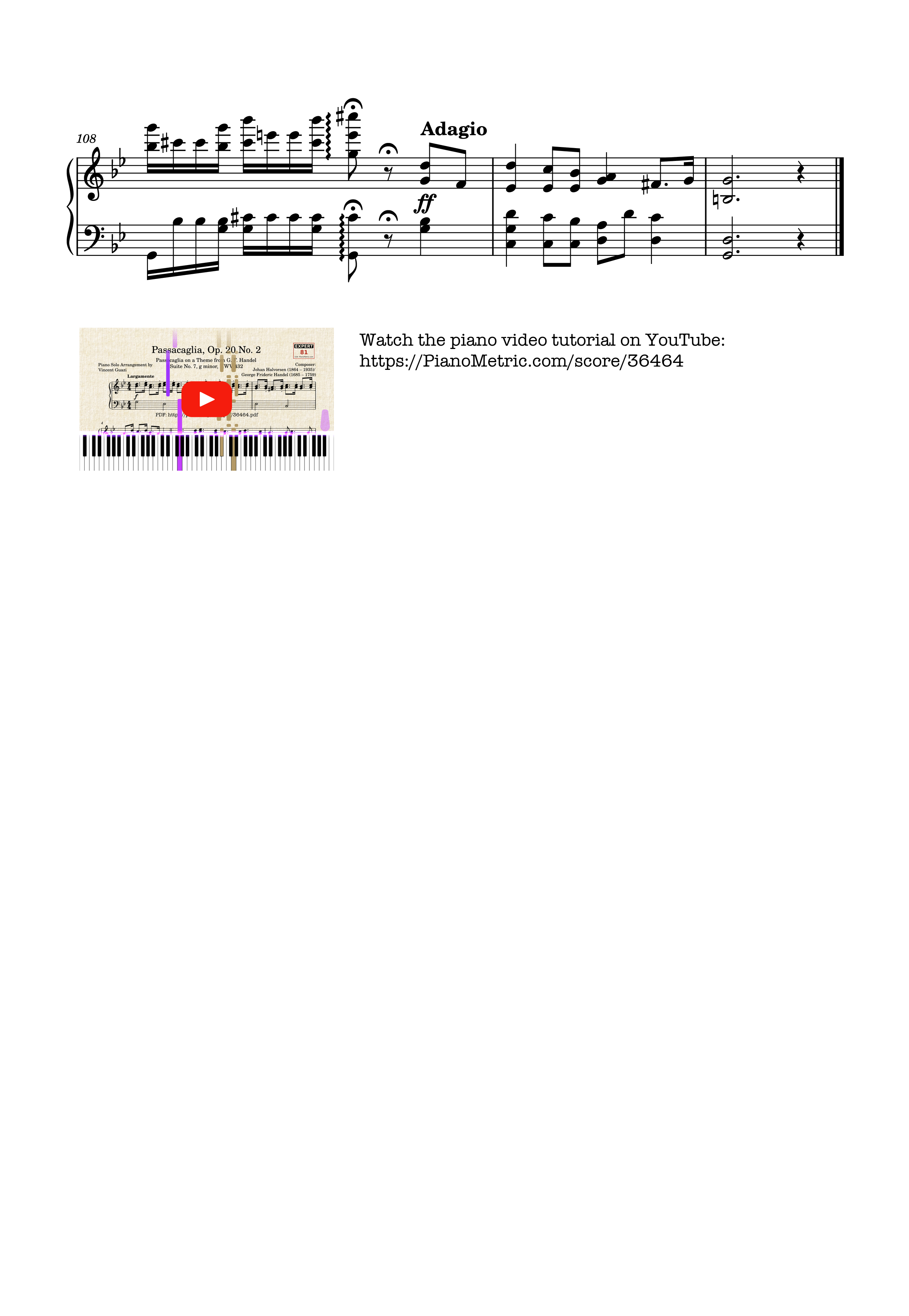 Page 10 of Sheet music PDF Piano Johan Halvorsen Passacaglia, Op. 20 No. 2 (Piano Solo) - Johan Halvorsen