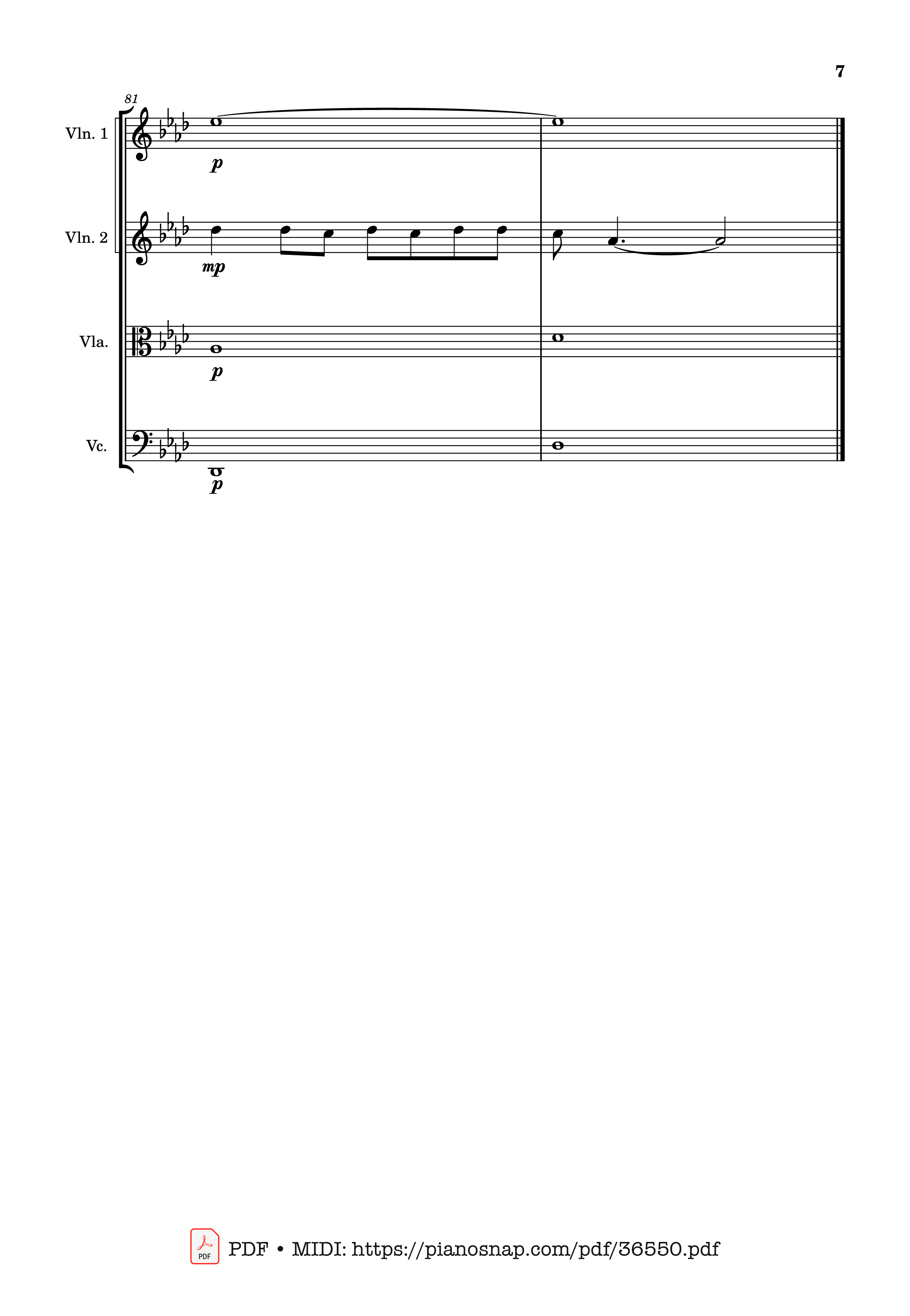 Page 7 of Sheet music PDF Let It Go - string quartet Violin - Walt Disney