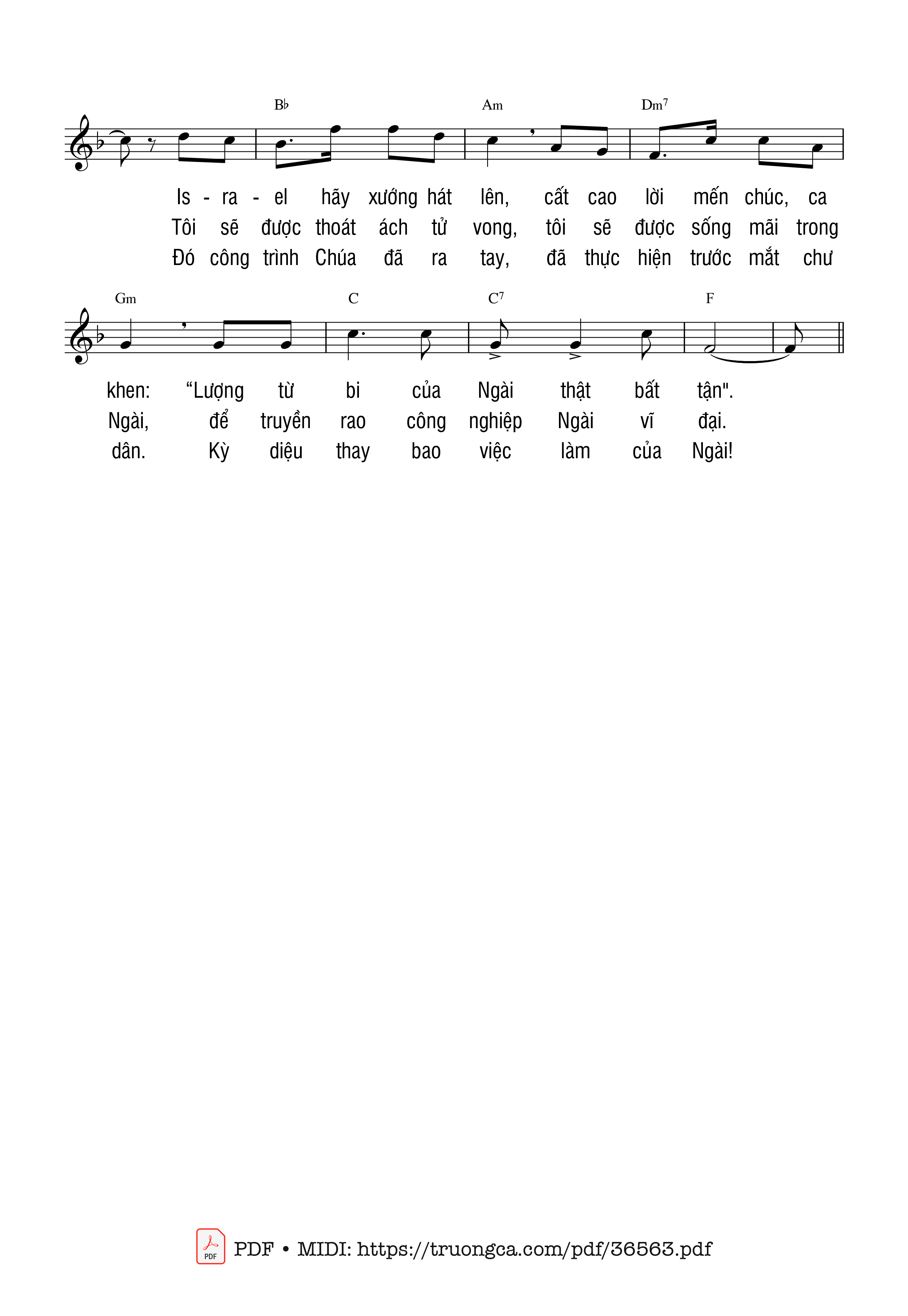 Page 2 of Sheet music PDF Thánh Vịnh , Vọng Phục Sinh - Sau Bài Thánh Thư (Tv 117 - Thanh Lâm