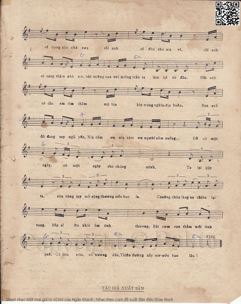 Page 3 of Sheet music PDF Một mai giã từ vũ khí - Ngân Khánh