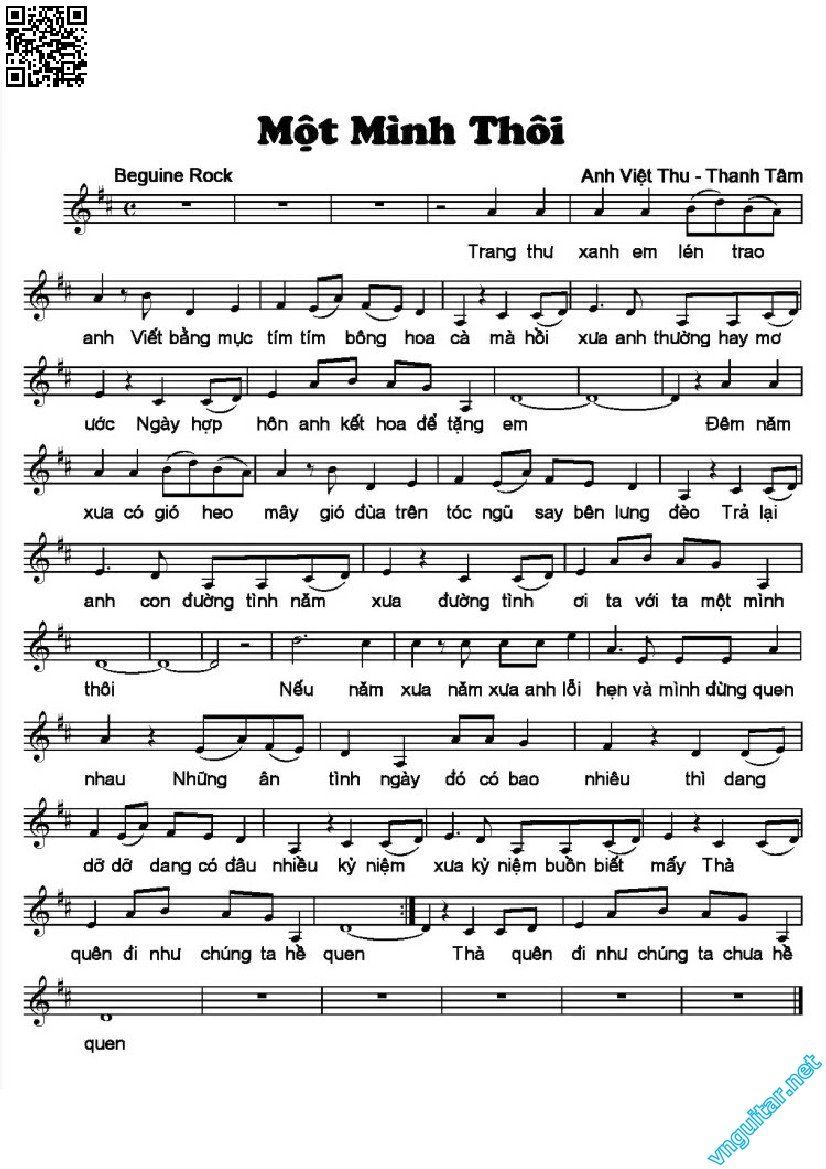 Page 5 of Sheet music PDF Một mình thôi - Anh Việt Thu