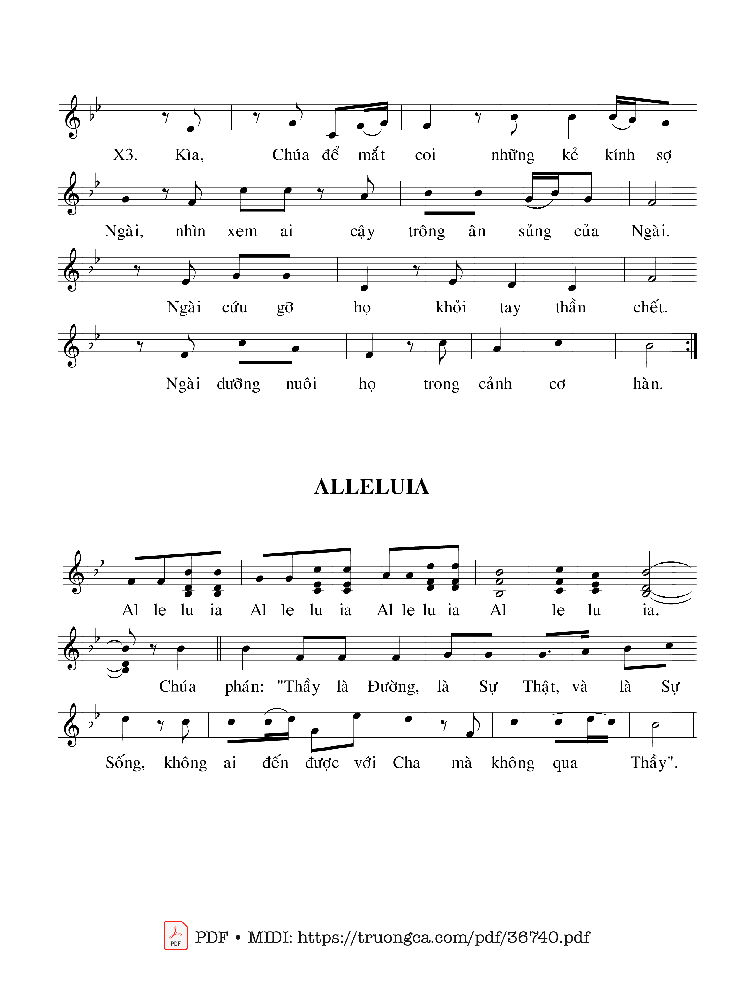 Page 2 of Sheet music PDF Thánh Vịnh 32, Chúa Nhật 5A Phục Sinh - Cao Huy Hoàng
