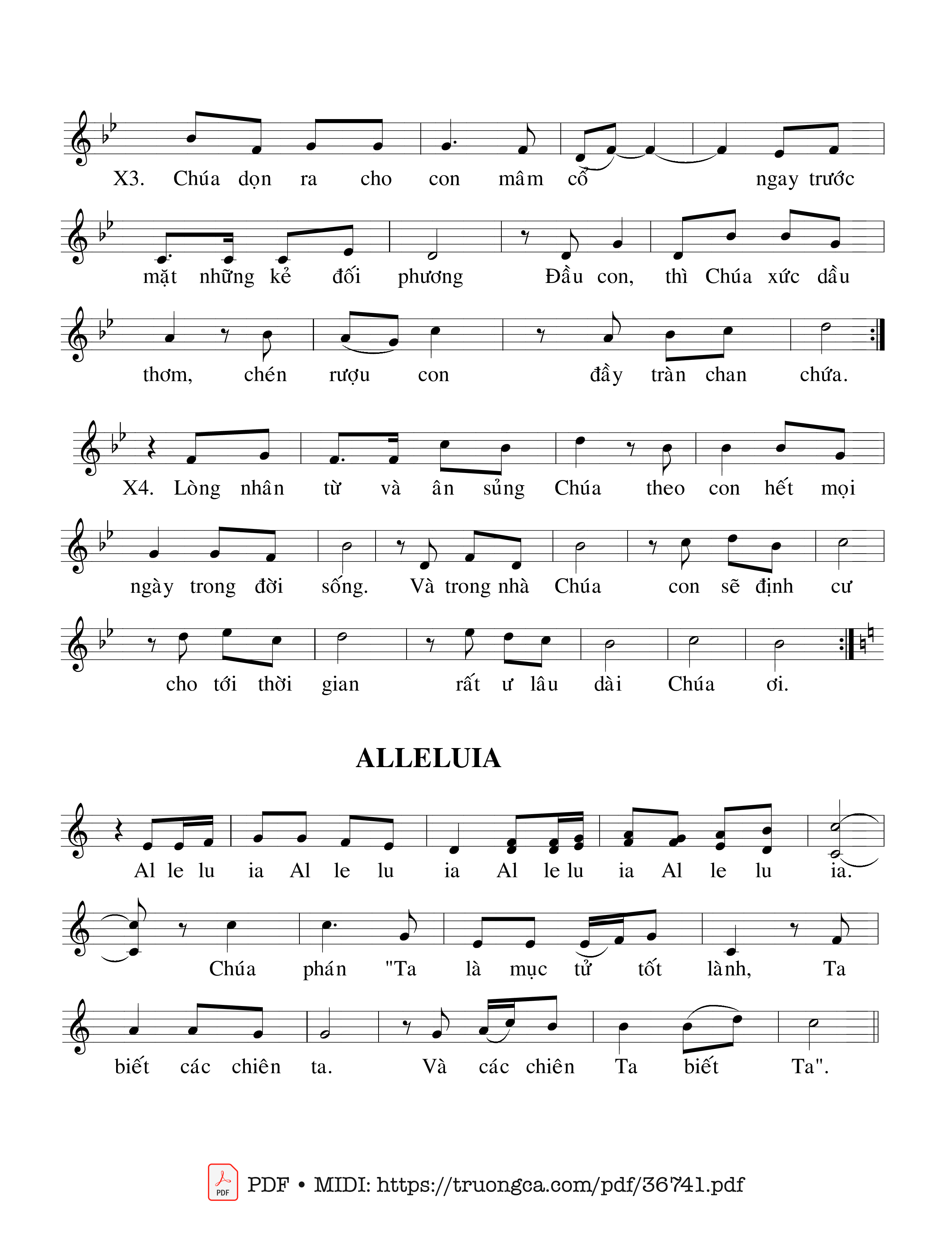 Page 2 of Sheet music PDF Thánh Vịnh 22, Chúa Nhật 4A Phục Sinh - Cao Huy Hoàng
