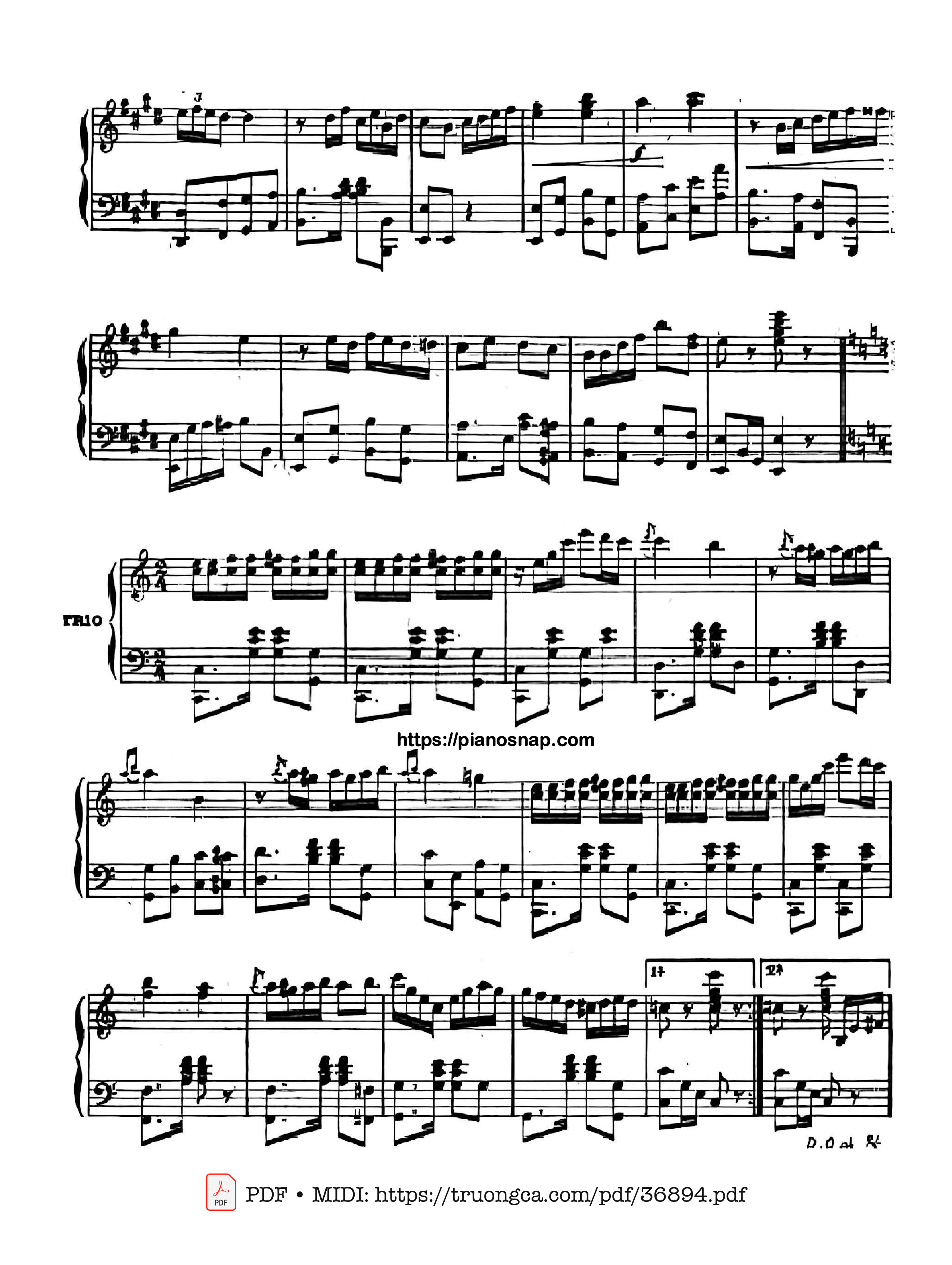 Page 2 of Sheet music PDF Alfredo Tango - Tomás De Bassi
