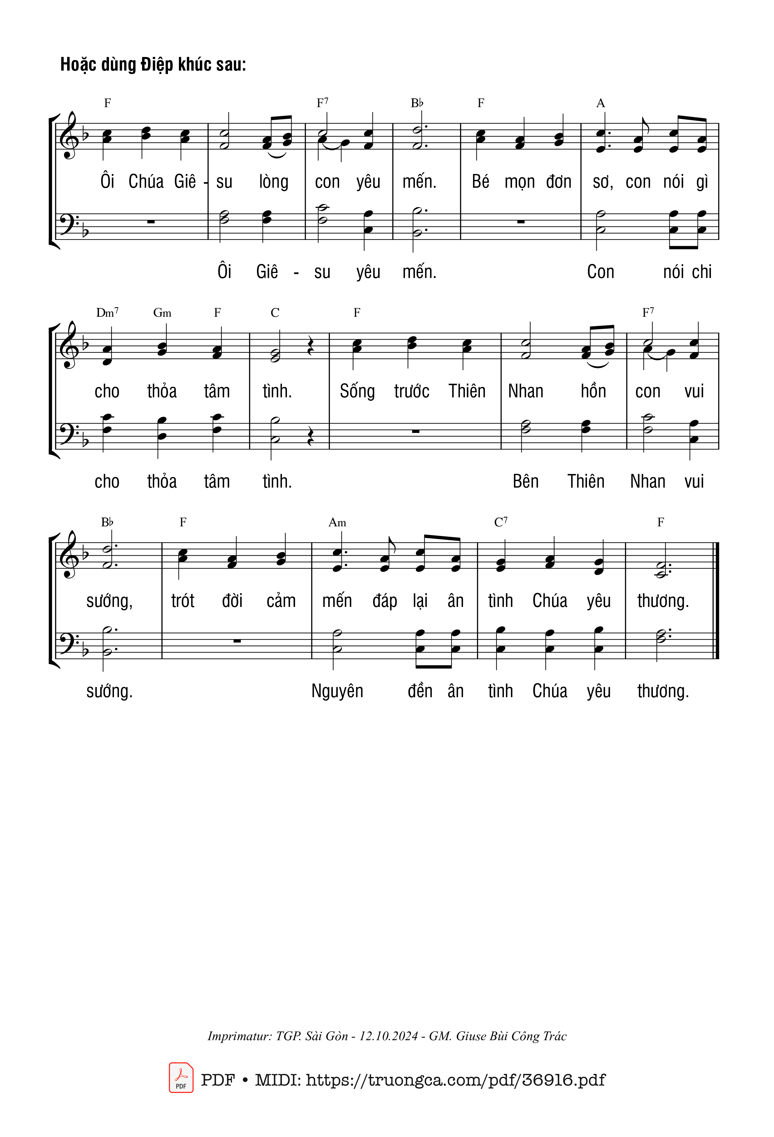 Page 2 of Sheet music PDF Bên Lòng Chúa 2 - Giang Tâm
