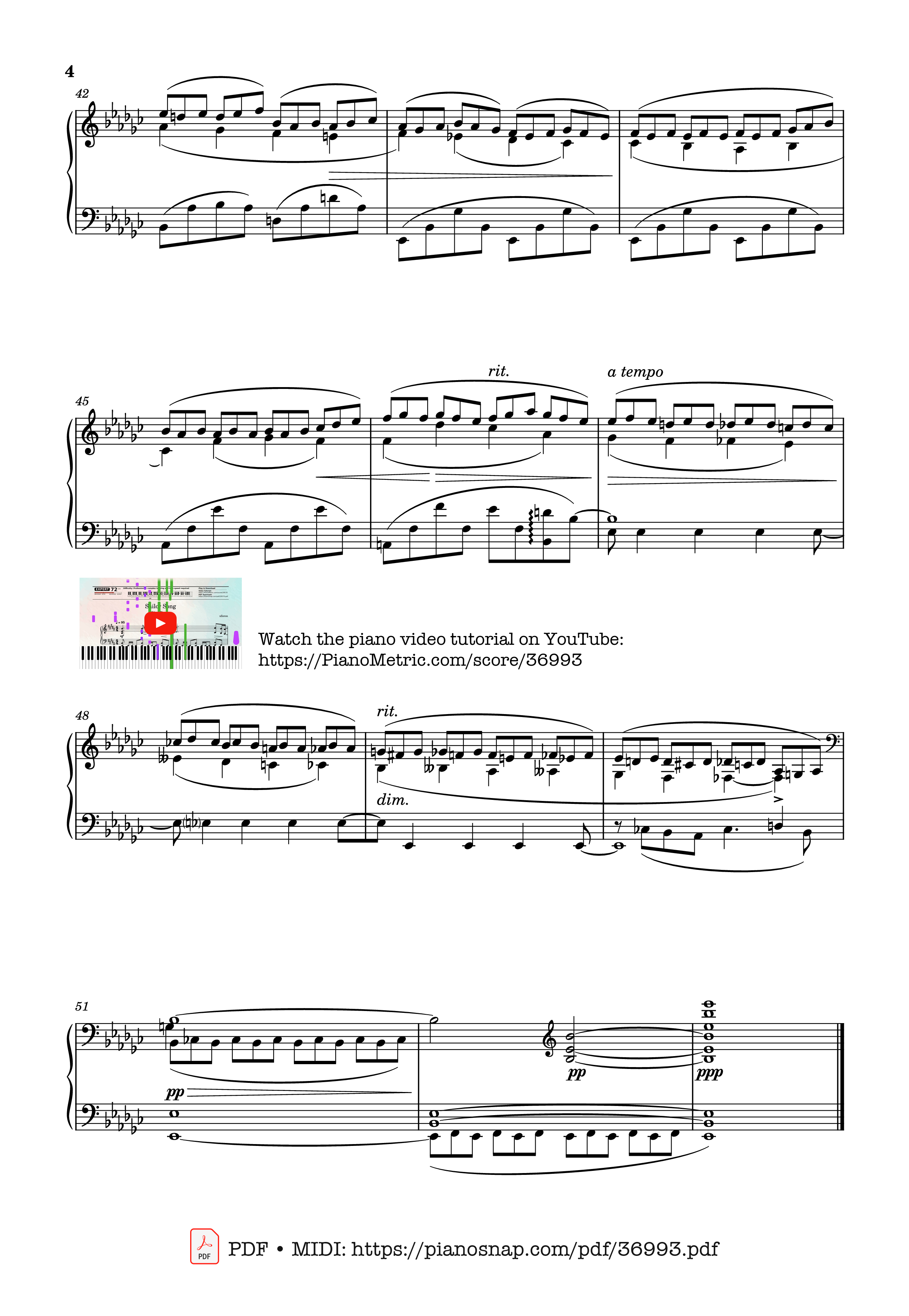 Page 4 of Sheet music PDF Piano Il Neige! - Henrique Oswald