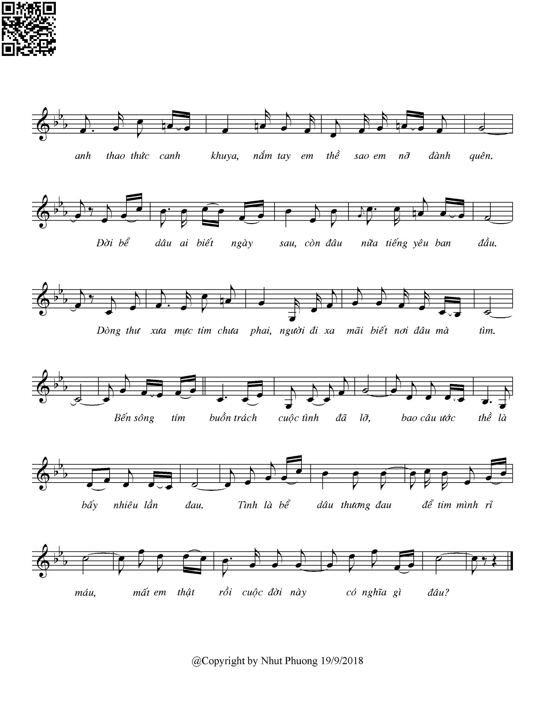 Page 2 of Sheet music PDF Bể dâu tình đời - Nhựt Phương