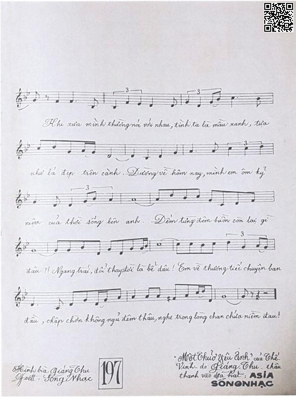 Page 3 of Sheet music PDF Một thuở yêu anh - Thế Vinh