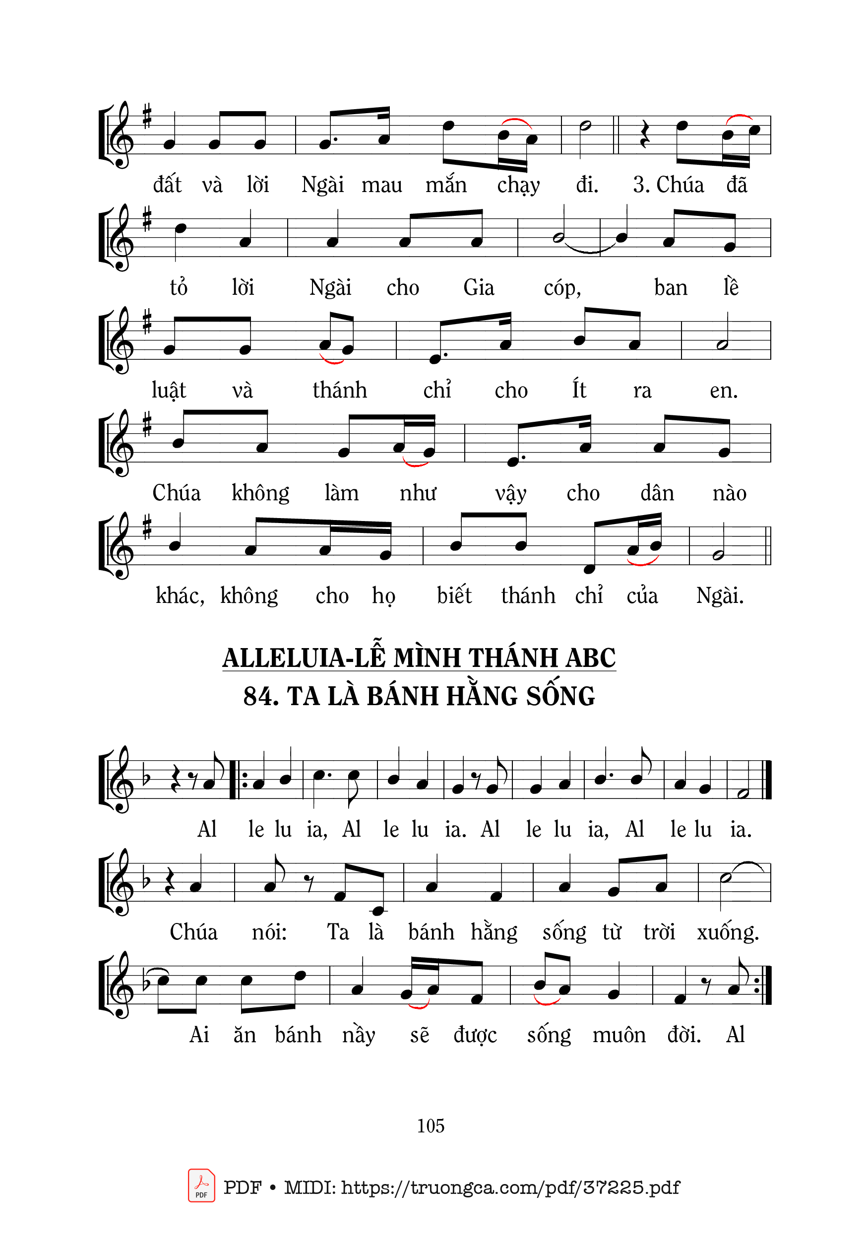 Page 2 of Sheet music PDF Thánh Vịnh 147, Ai Ăn Bánh Này - Mi Trầm