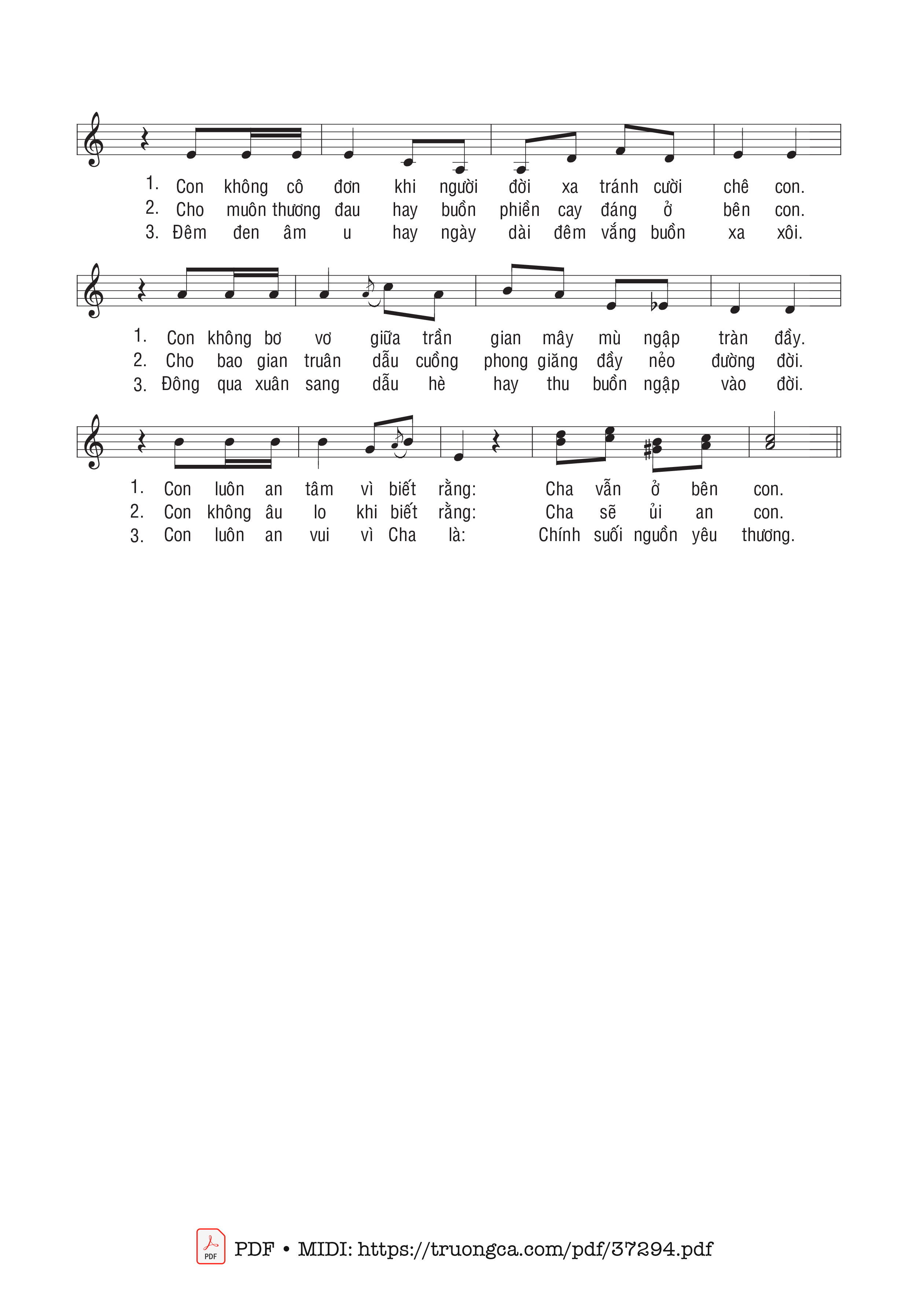 Page 2 of Sheet music PDF Tâm Tinh Phó Thác - Nguyên Hòa &Amp; Hồng Trần