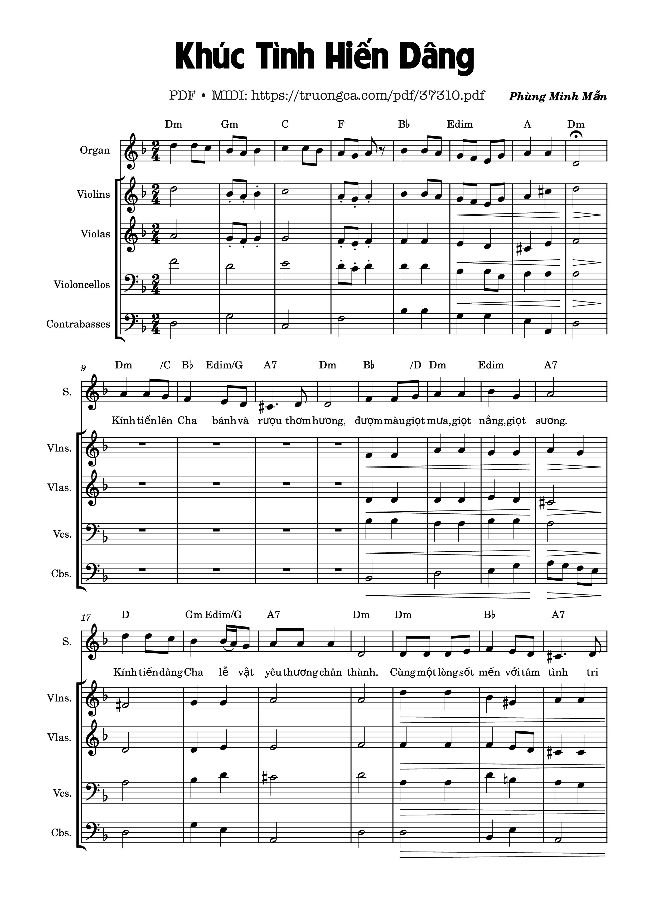 Page 1 of Sheet music PDF Khúc Tình Hiến Dâng - Phùng Minh Mẫn