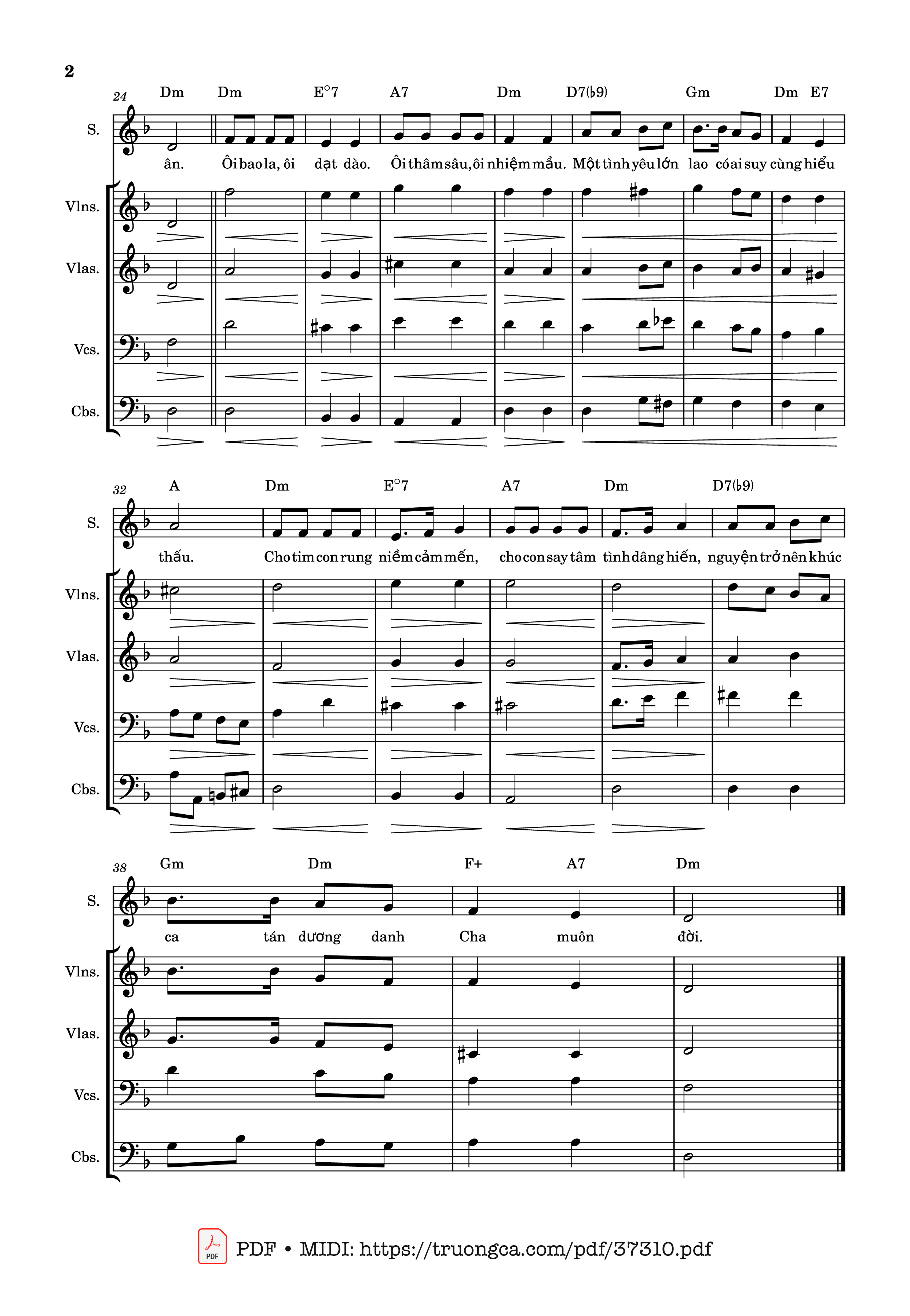 Page 2 of Sheet music PDF Khúc Tình Hiến Dâng - Phùng Minh Mẫn