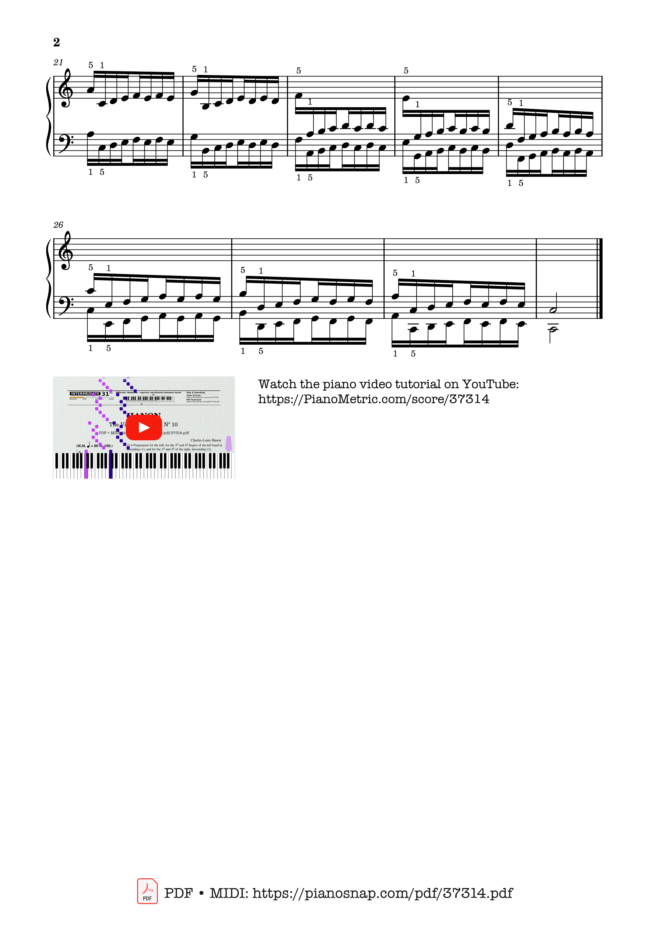 Page 2 of Sheet music PDF Hanon - The Virtuoso Pianist No. 10 - Charles-Louis Hanon