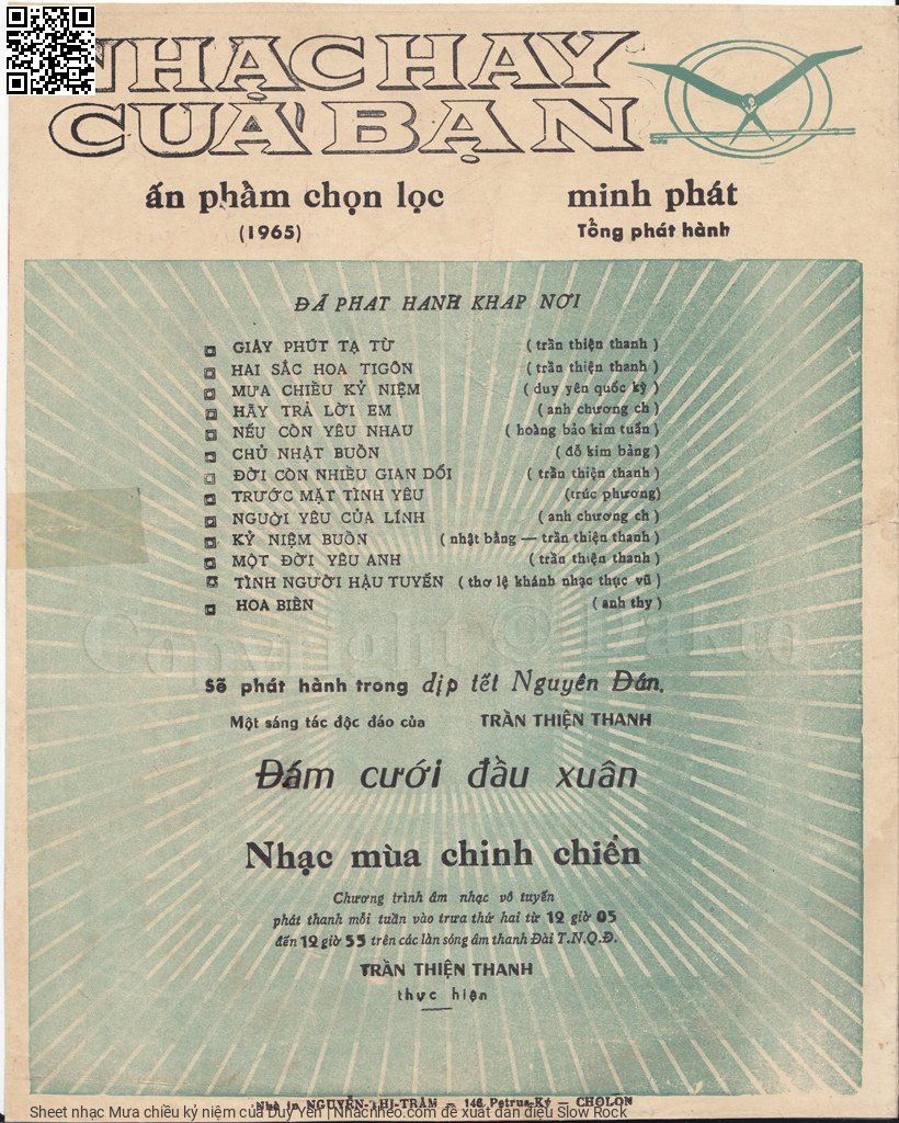 Page 4 of Sheet music PDF Mưa chiều kỷ niệm - Duy Yên