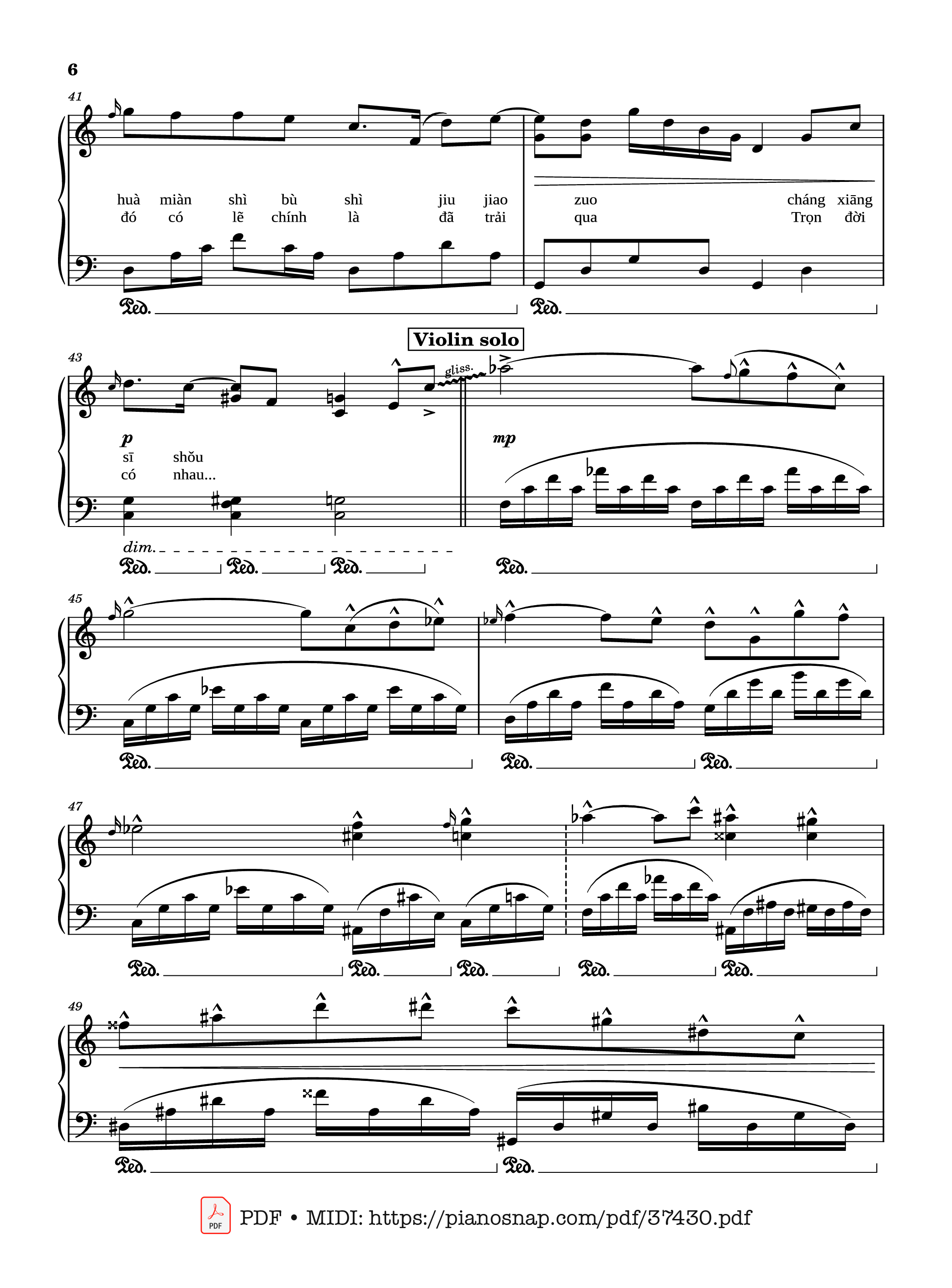 Page 5 of Sheet music PDF Piano 50 năm về sau Piano (五十年以后) - Hải Lai A Mộc
