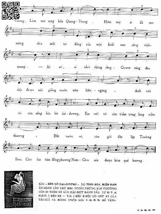 Page 6 of Sheet music PDF Bên bờ đại dương - Hoàng Trọng