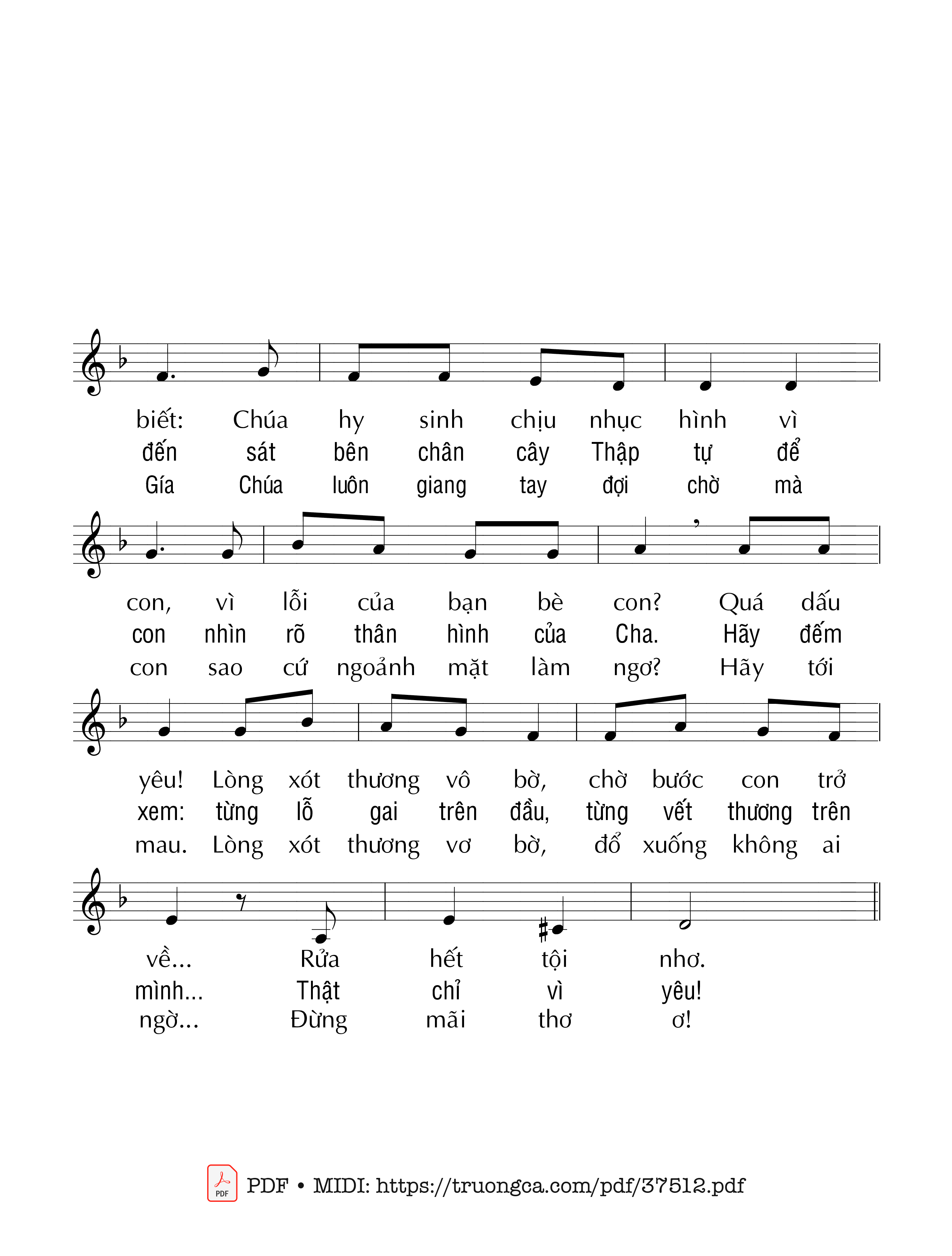 Page 2 of Sheet music PDF Cảm Tạ Lòng Chúa Thương Xót - Duy Linh Phn